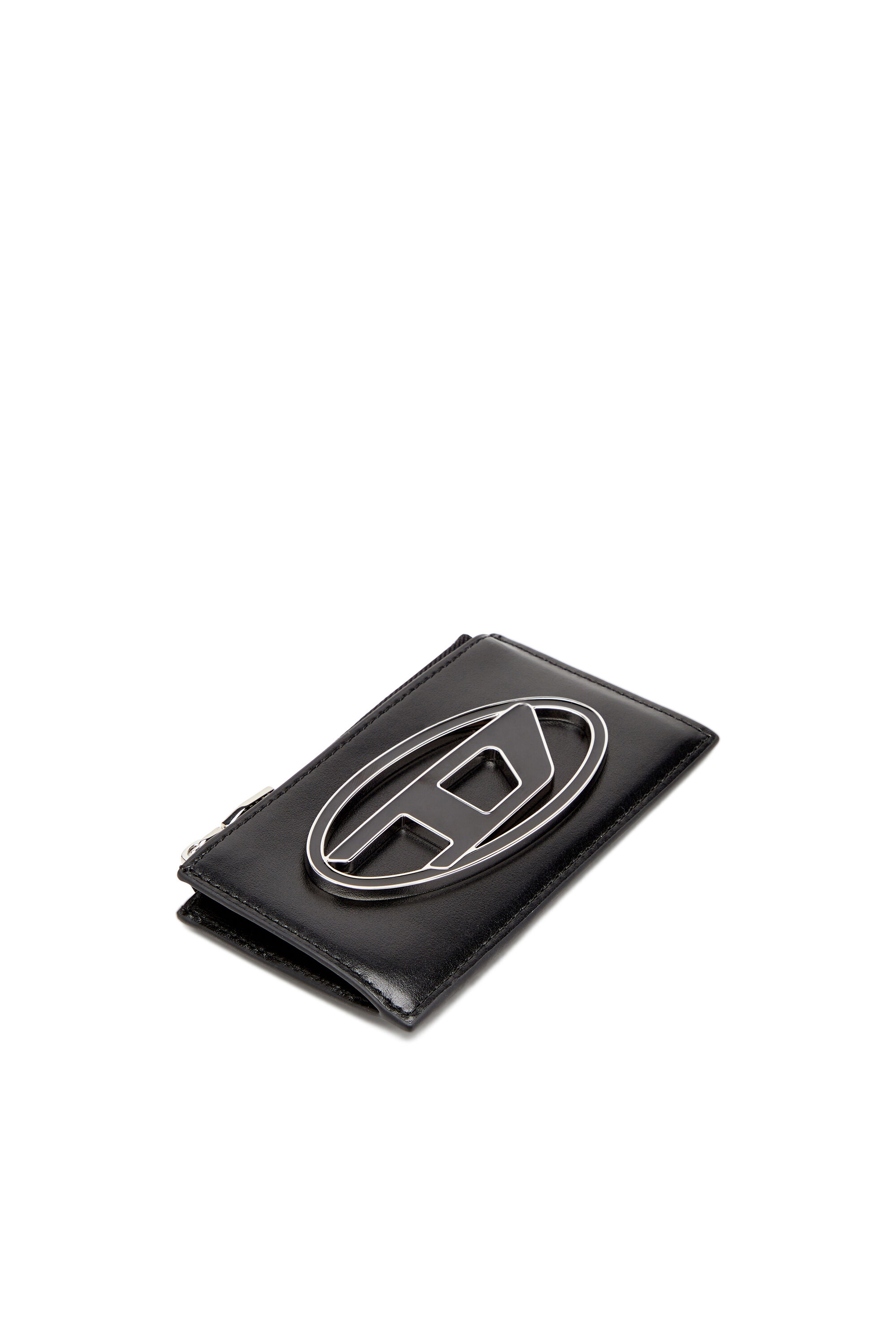 Diesel - 1DR CARD HOLDER III, Female's Flat card holder in nappa leather in ブラック - 4