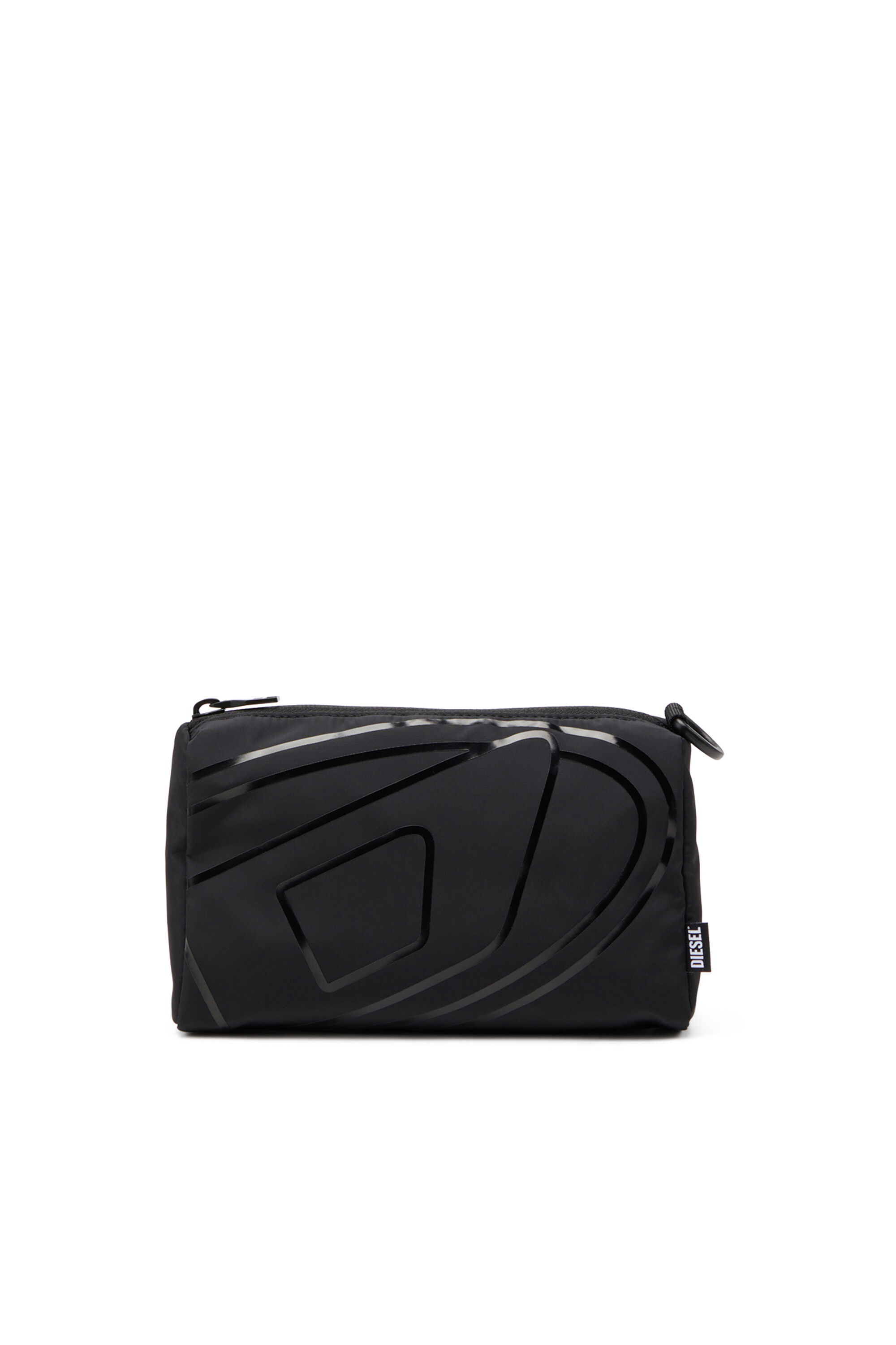DRAPE POUCH Nylon pouch with Oval D print｜ブラック｜メンズ｜DIESEL