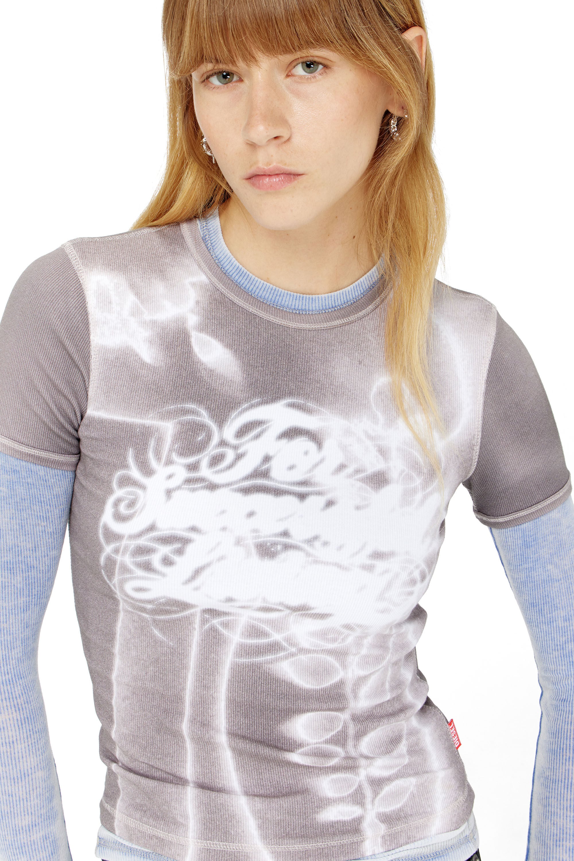 Diesel - T-ELE-LONG-AA4, Female's 半袖トップ in null - 5