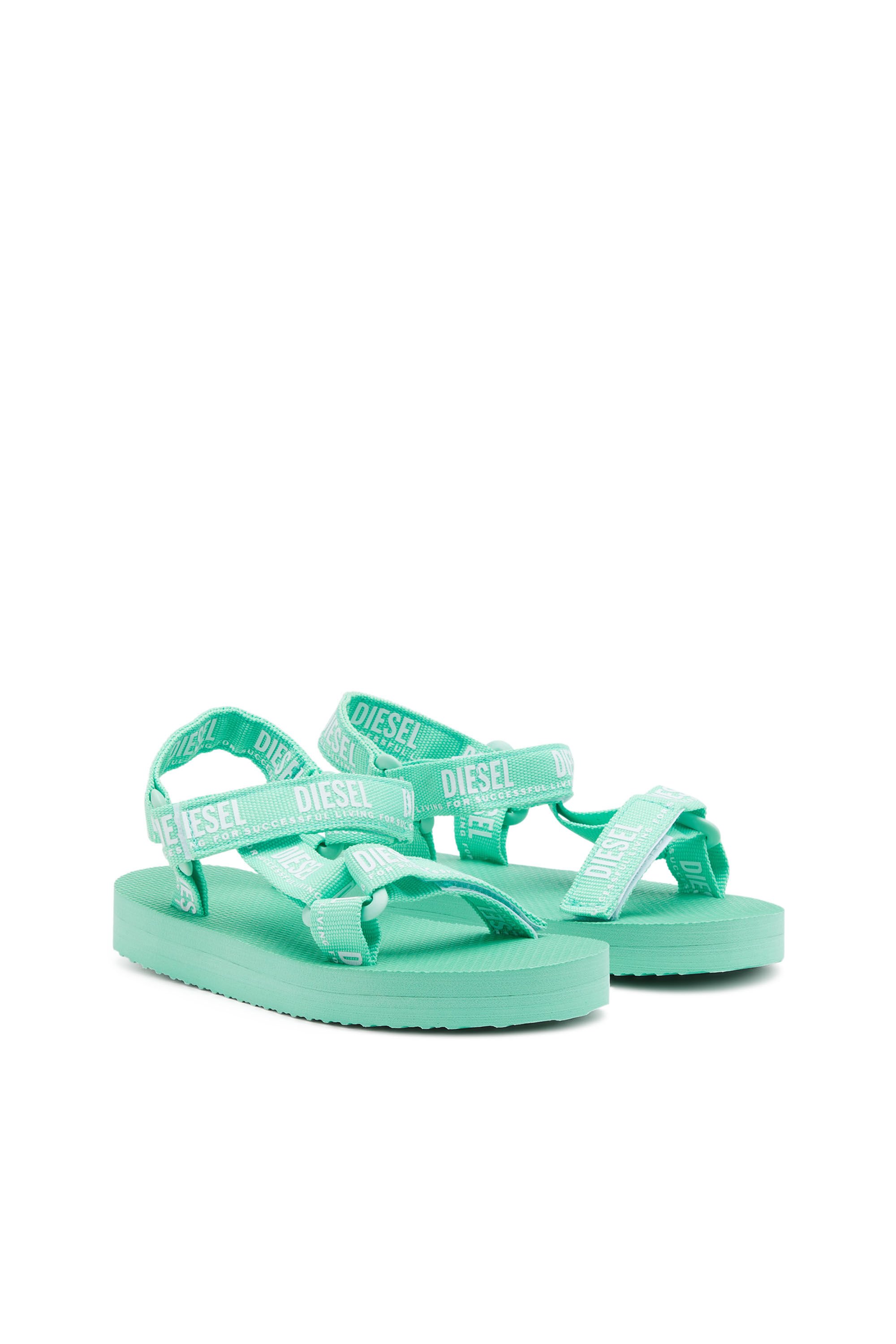 Diesel - S-ANDAL T, Unisex's サンダル in ウォーターグリーン - 2