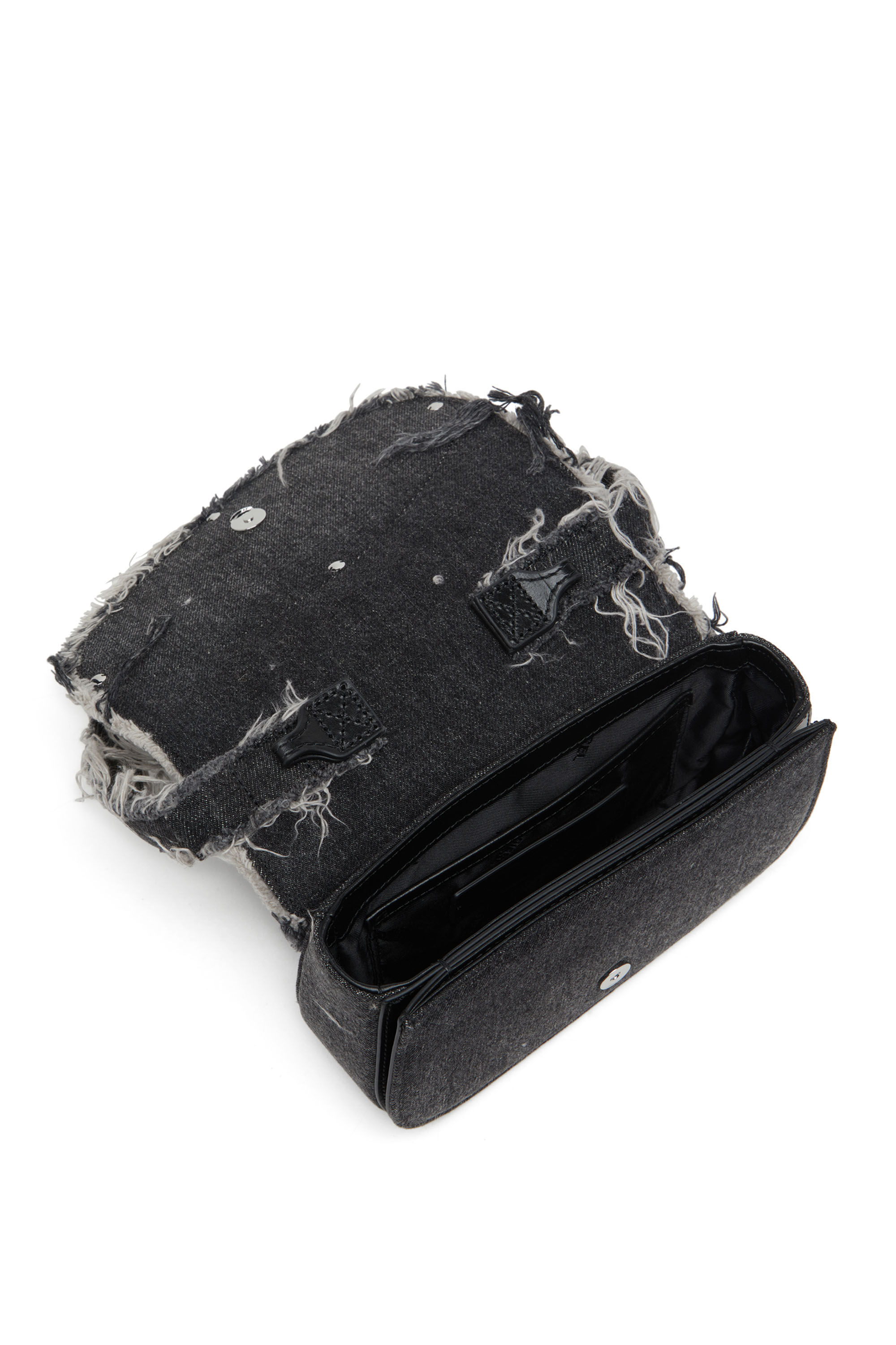 コリアグランドセール 2025 bag shoulder 1DR-Iconic 1DR in crystals｜ブラック and denim バッグ