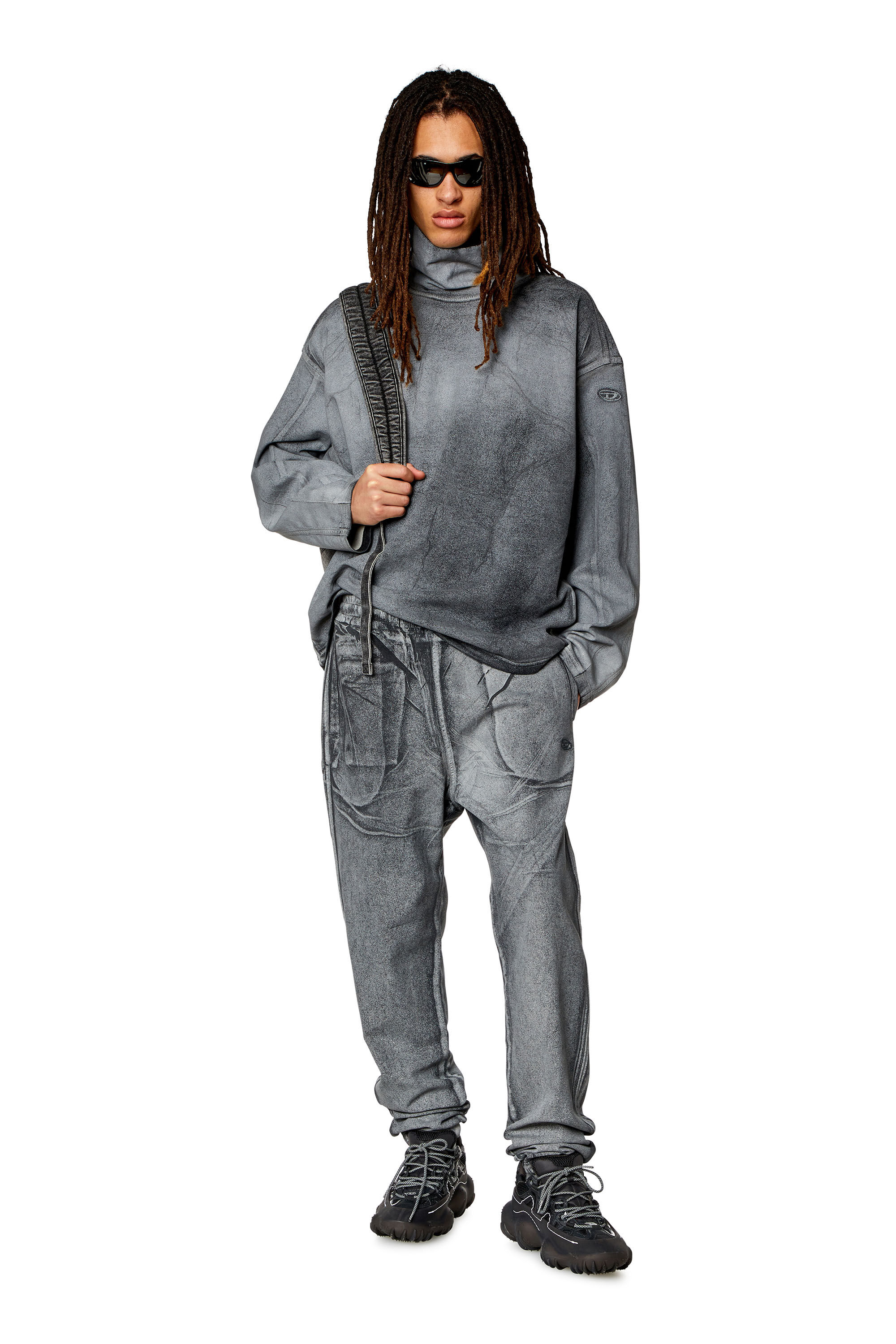 Diesel ユニセックス デニム D-Lab Track Denim フォイル テーパード  