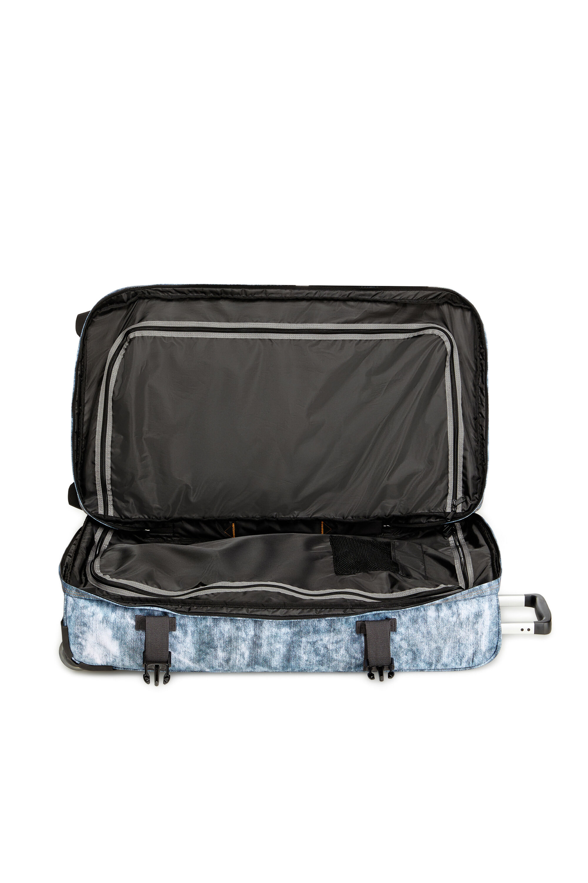 Diesel - DIESEL TRANSIT'R L, Unisex's Travel trolley in trompe l'oeil denim in ブルー - 4