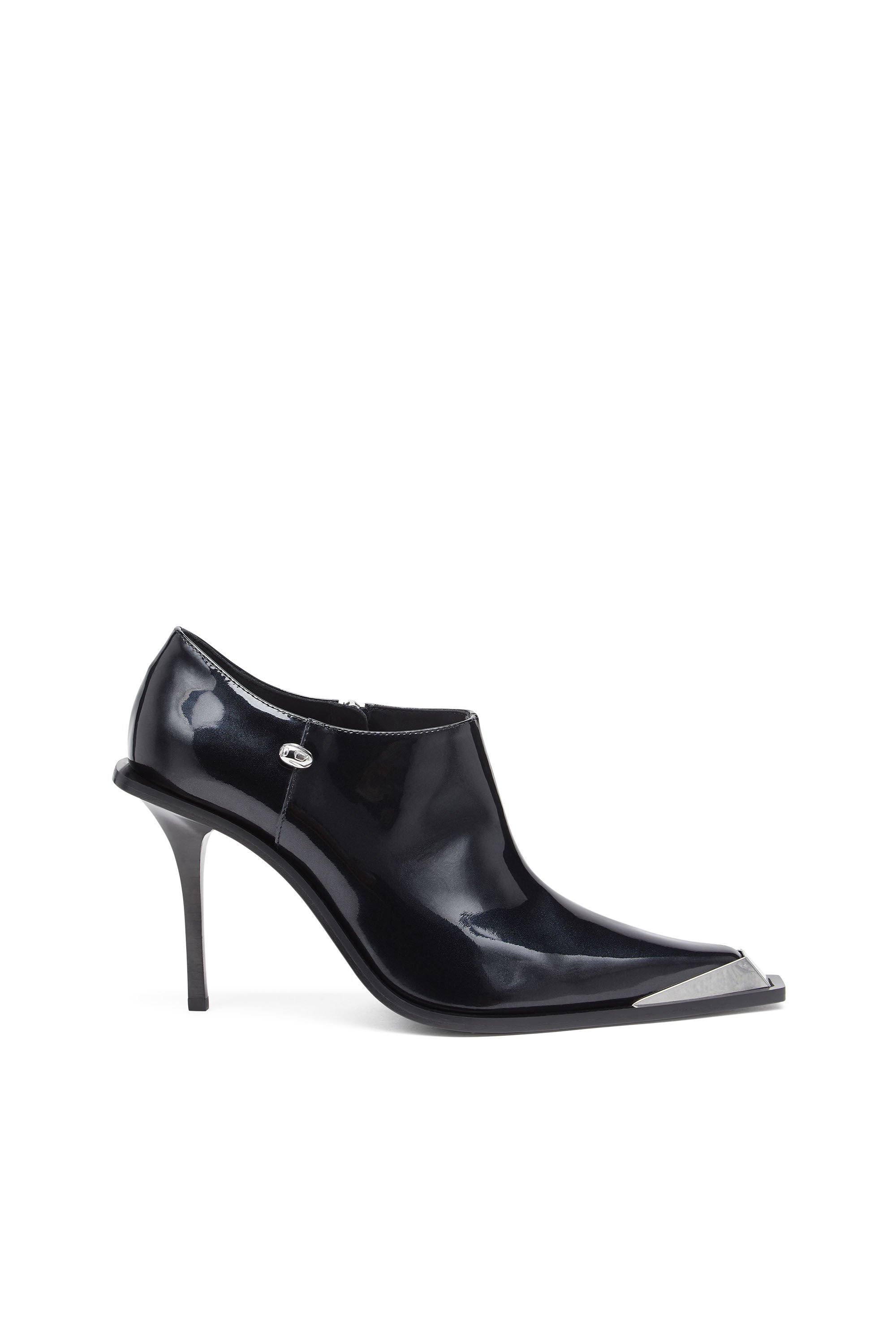 Diesel - D-TONA SC, Female's D-Tona-Ankle boots in patent leather in ブラック - 2