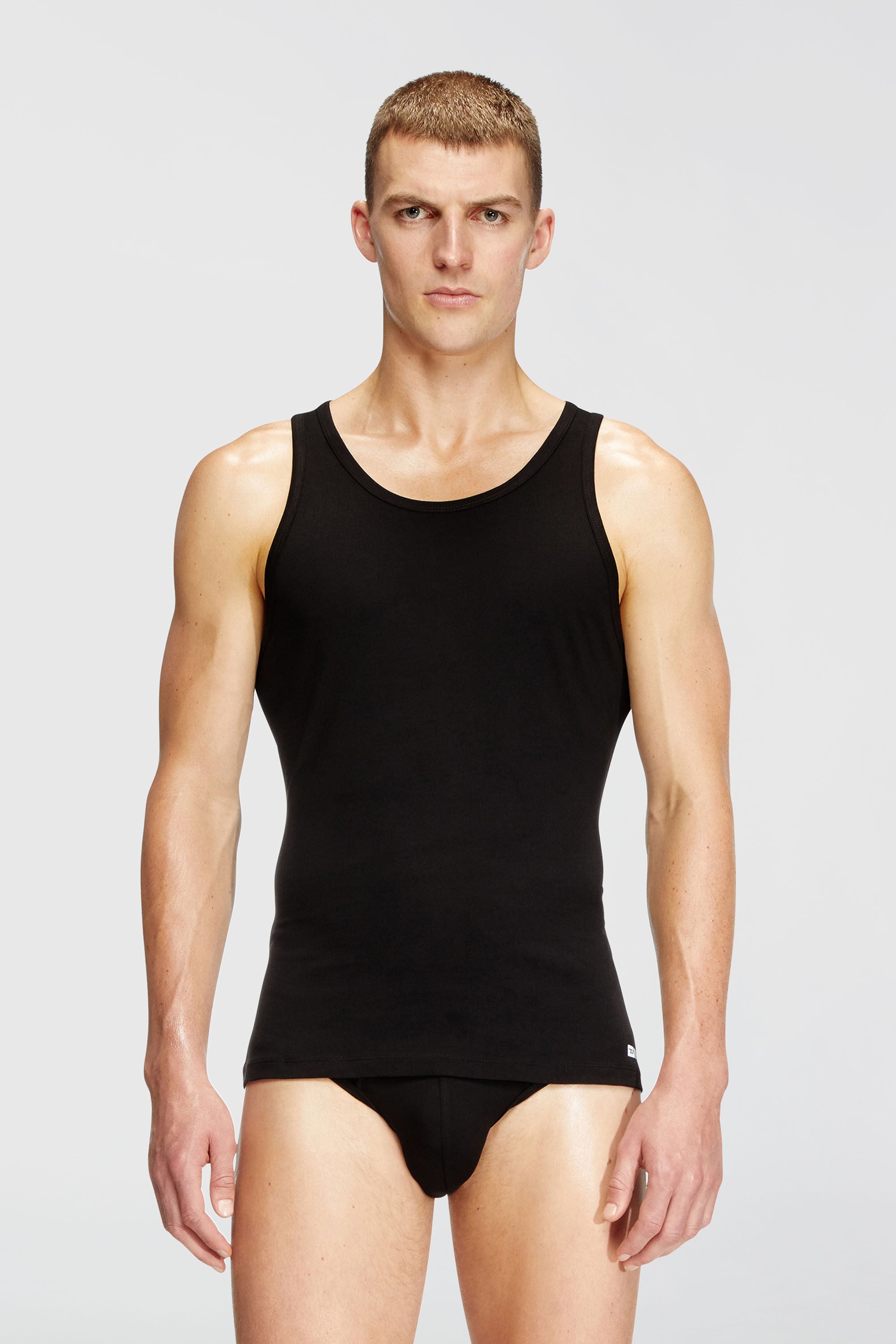 Diesel - WALTY-D-BOX-2PACK, Male's タンクトップ2枚パック in ブラック - 3