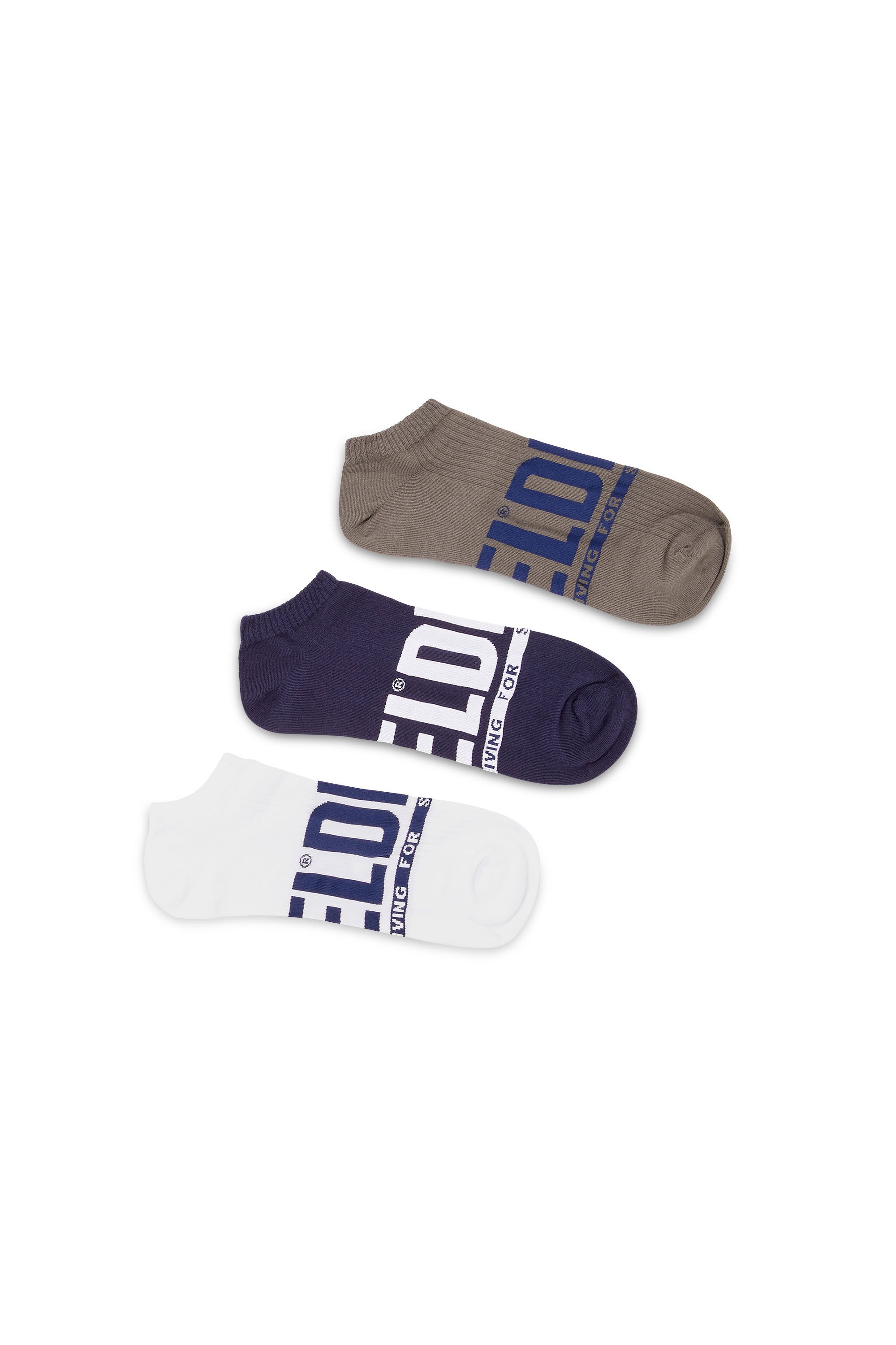 Diesel - SKM-GOST-THREEPACK, Male's ソックス 3枚パック in マルチカラー - 1