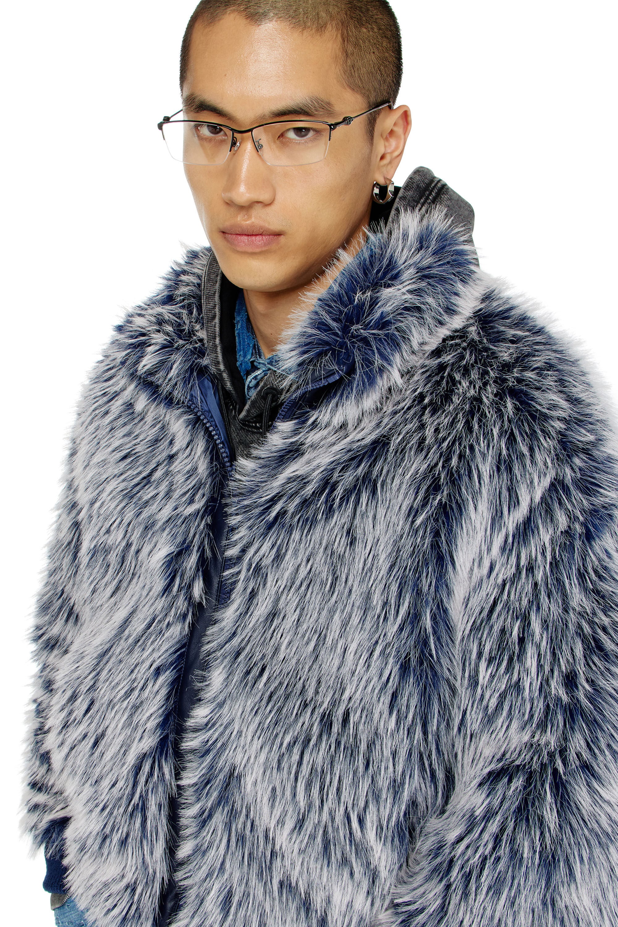 W-VICTOR ジップアップジャケット｜ブルー｜メンズ｜DIESEL