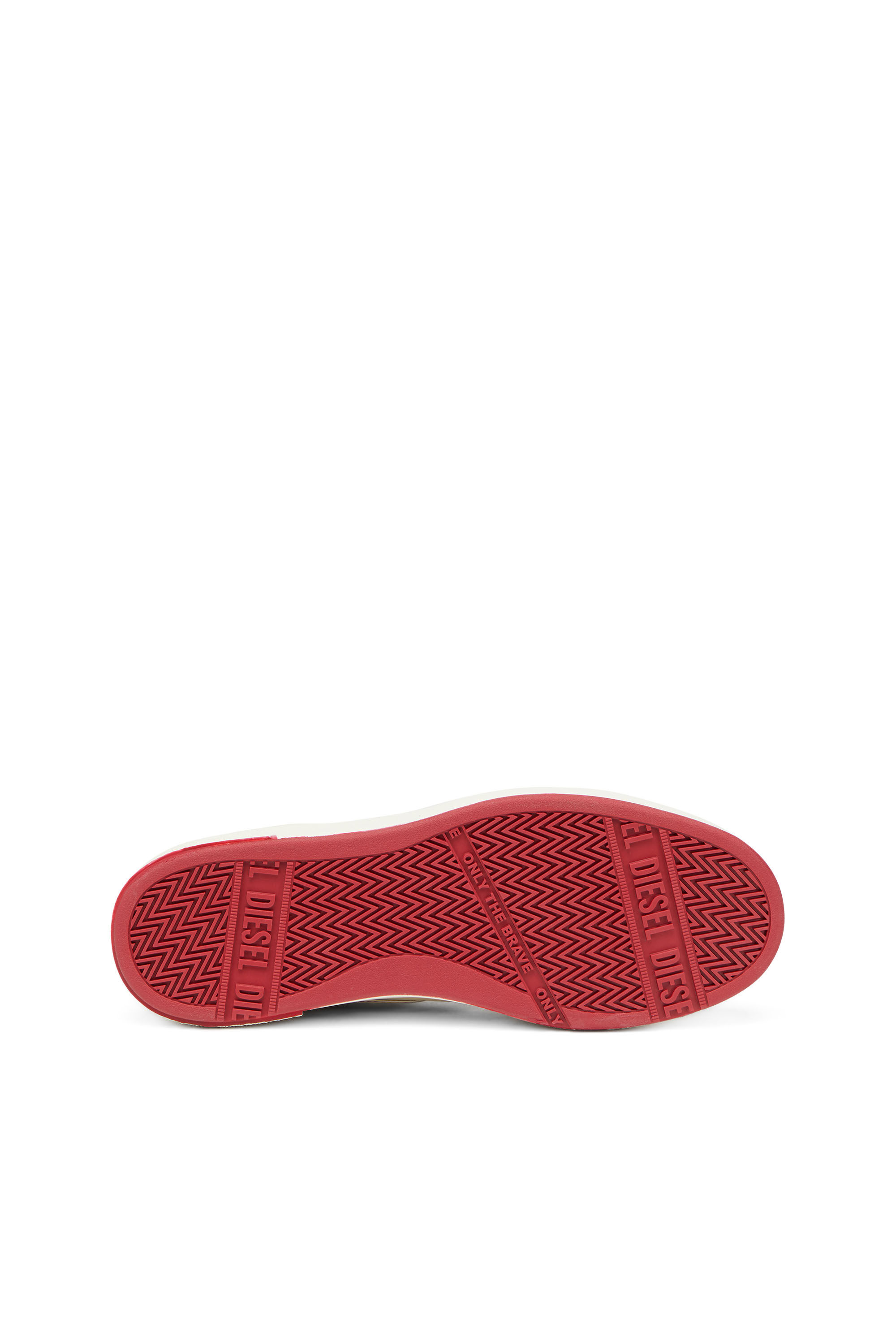 Diesel - S-UKIYO MID X, Male's レザー スウェード ミッドカットスニーカー - S-Ukiyo Mid X in ホワイト/レッド/ブルー - 4