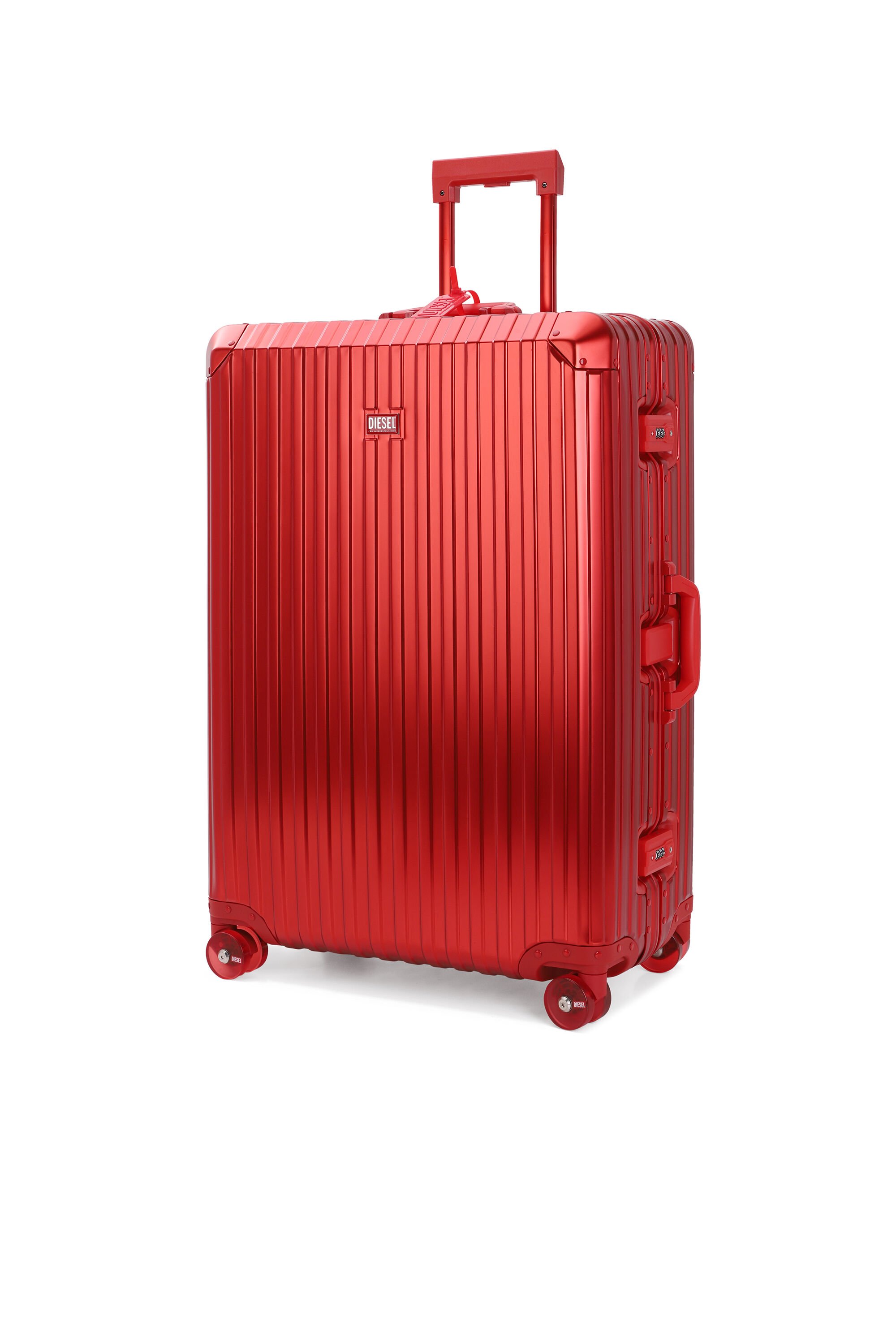 Diesel - DIESEL ALUMINUM TROLLEY- DSL002, Unisex's Aluminum Carry-On Luggage 28" in レッド - 5