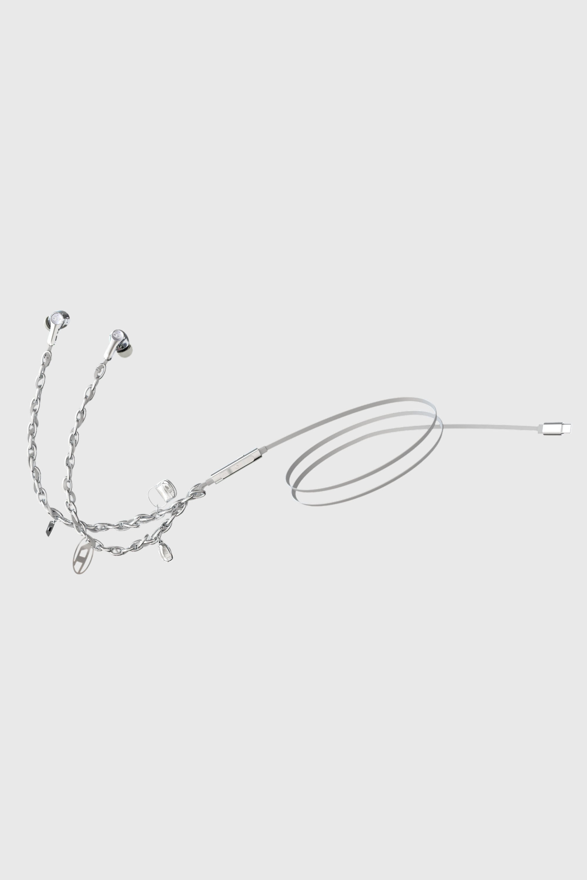 Diesel - 60458  WIRED EARBUDS WIRED EARBUDS, Unisex's UNIVERSAL in シルバー - 4