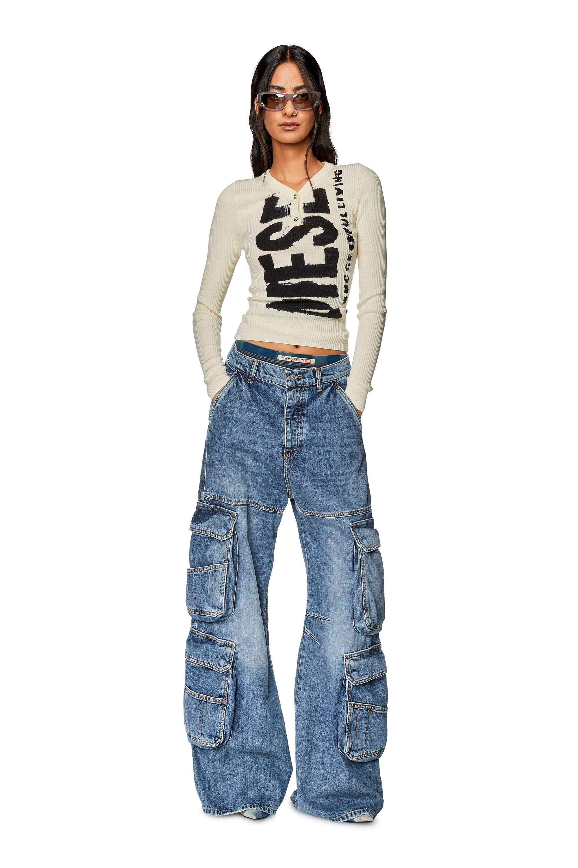 Diesel - Straight Jeans 1996 D-Sire 0NLAX, ミディアムブルー - Image 1