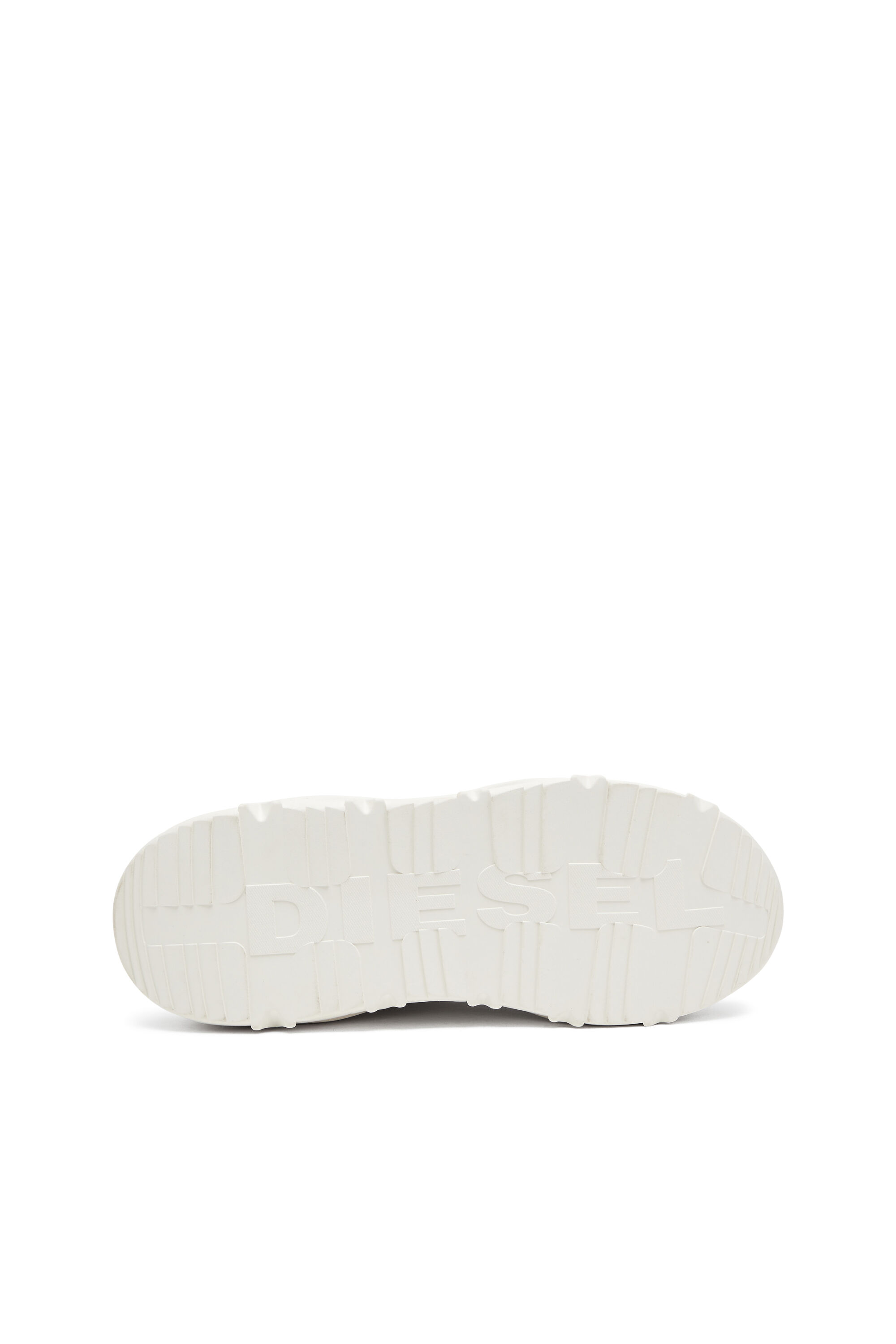 Diesel - S-SAVANNAH W, Female's S-Savannah-Platform sneakers in suede and mesh in ホワイト - 4