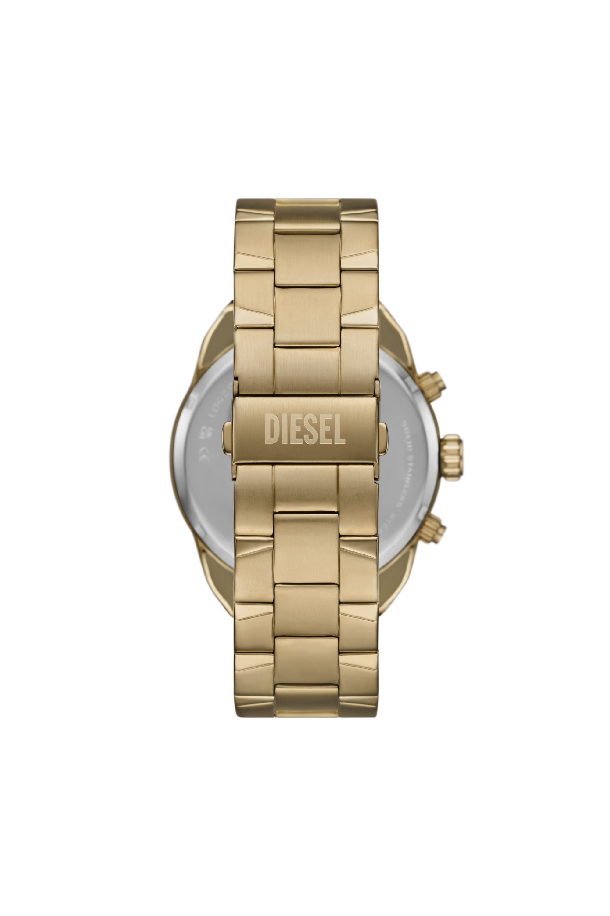 Diesel - DZ4678, Male's Diesel Spiked Chronograph Gold-Tone Stainless Steel Watch in ゴールド - 2