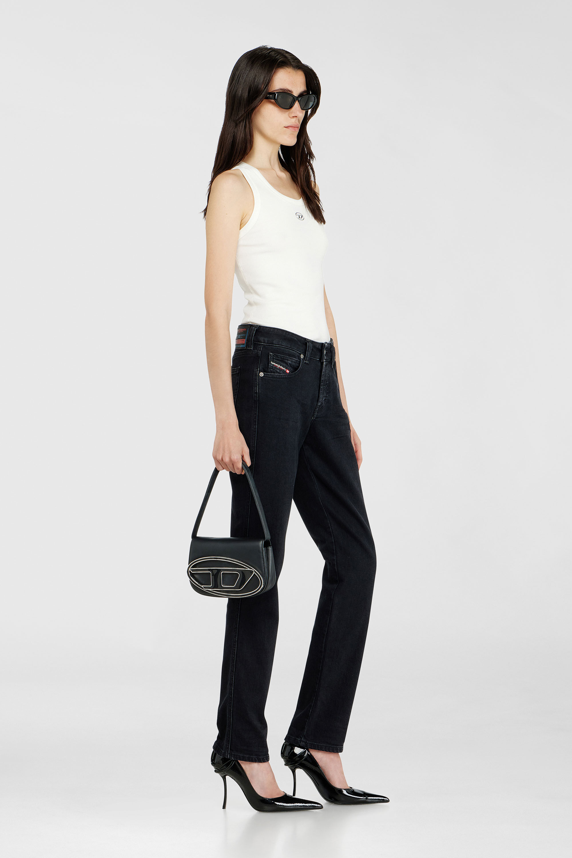 Diesel - Female's Slim Jeans 1992 D-Jiann 09N89, ブラック/ダークグレー - 2