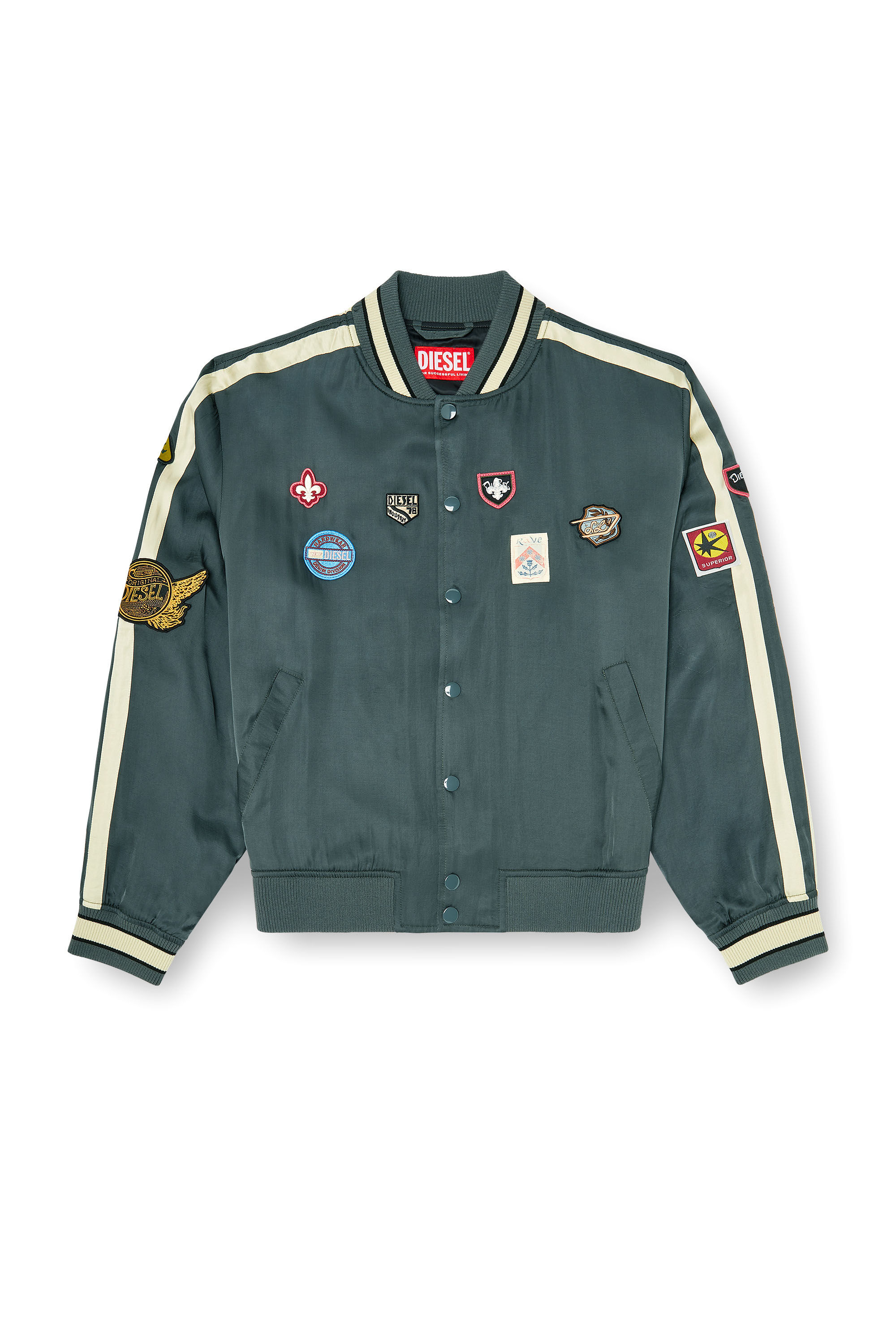 Diesel - J-ANNU, Male's ジャケット in ダークグリーン - 2