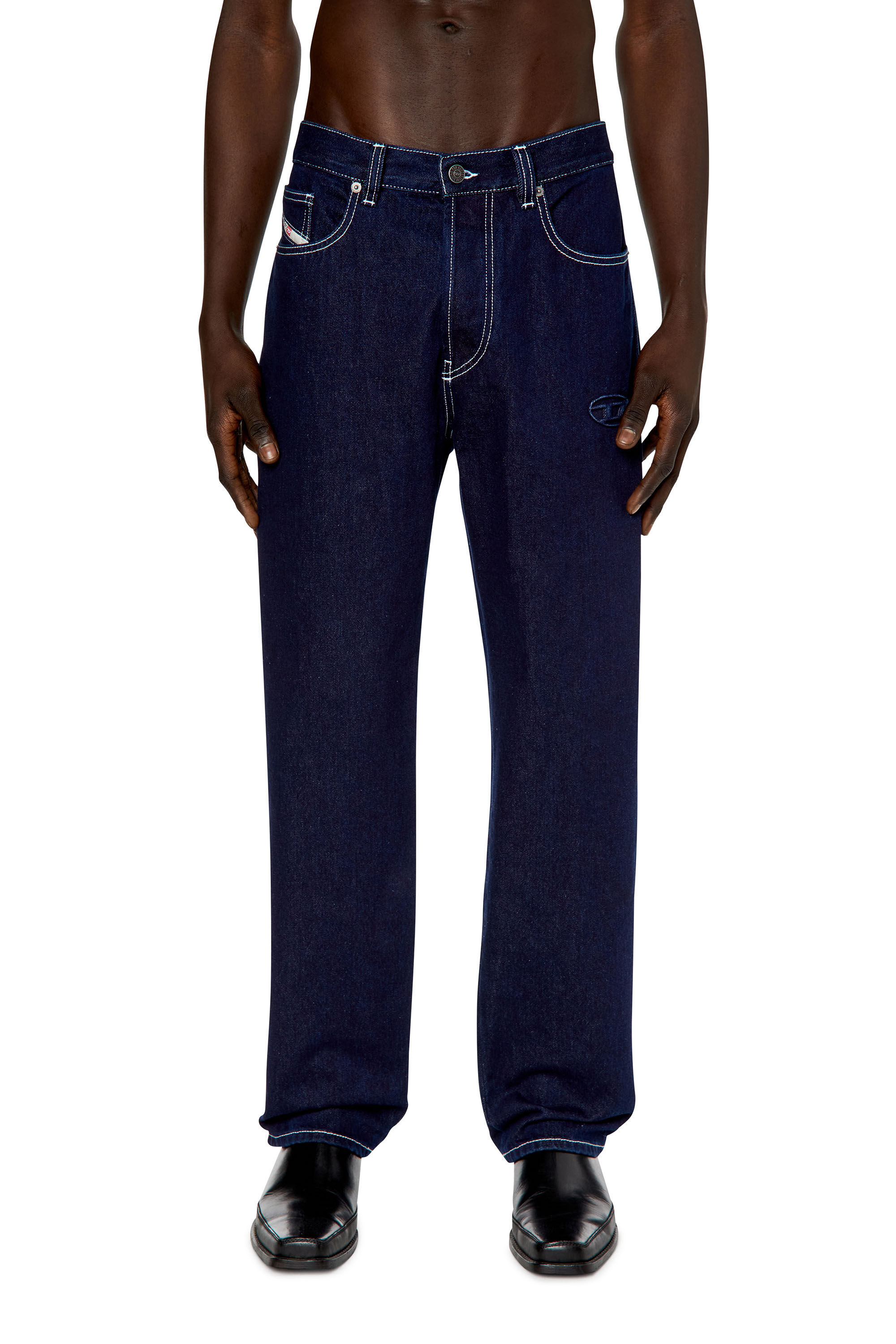 Diesel - Male's Straight Jeans 2010 D-Macs 09F19, ダークブルー - 3