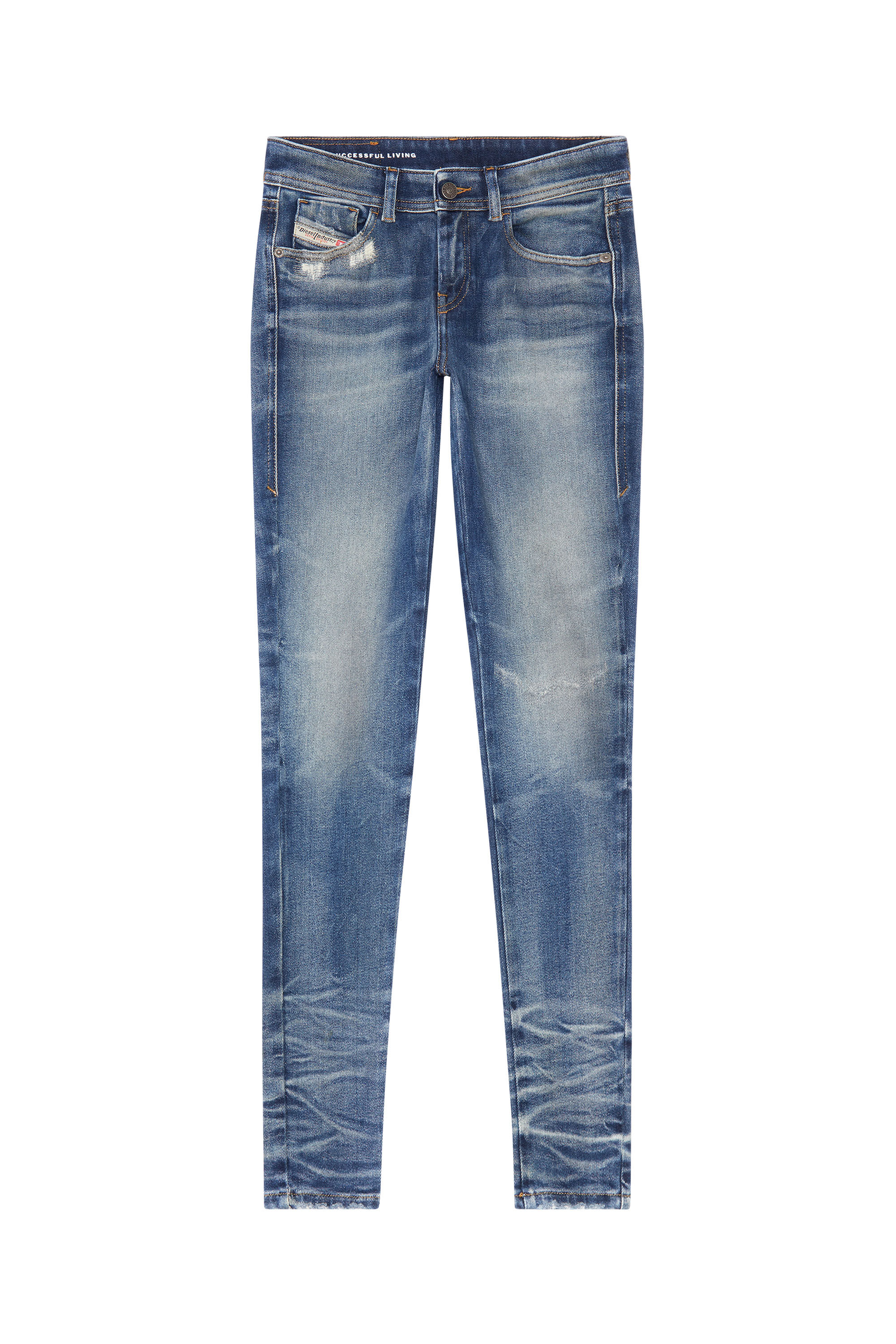 Diesel - Super skinny Jeans 2017 Slandy 09G14, ミディアムブルー - Image 2