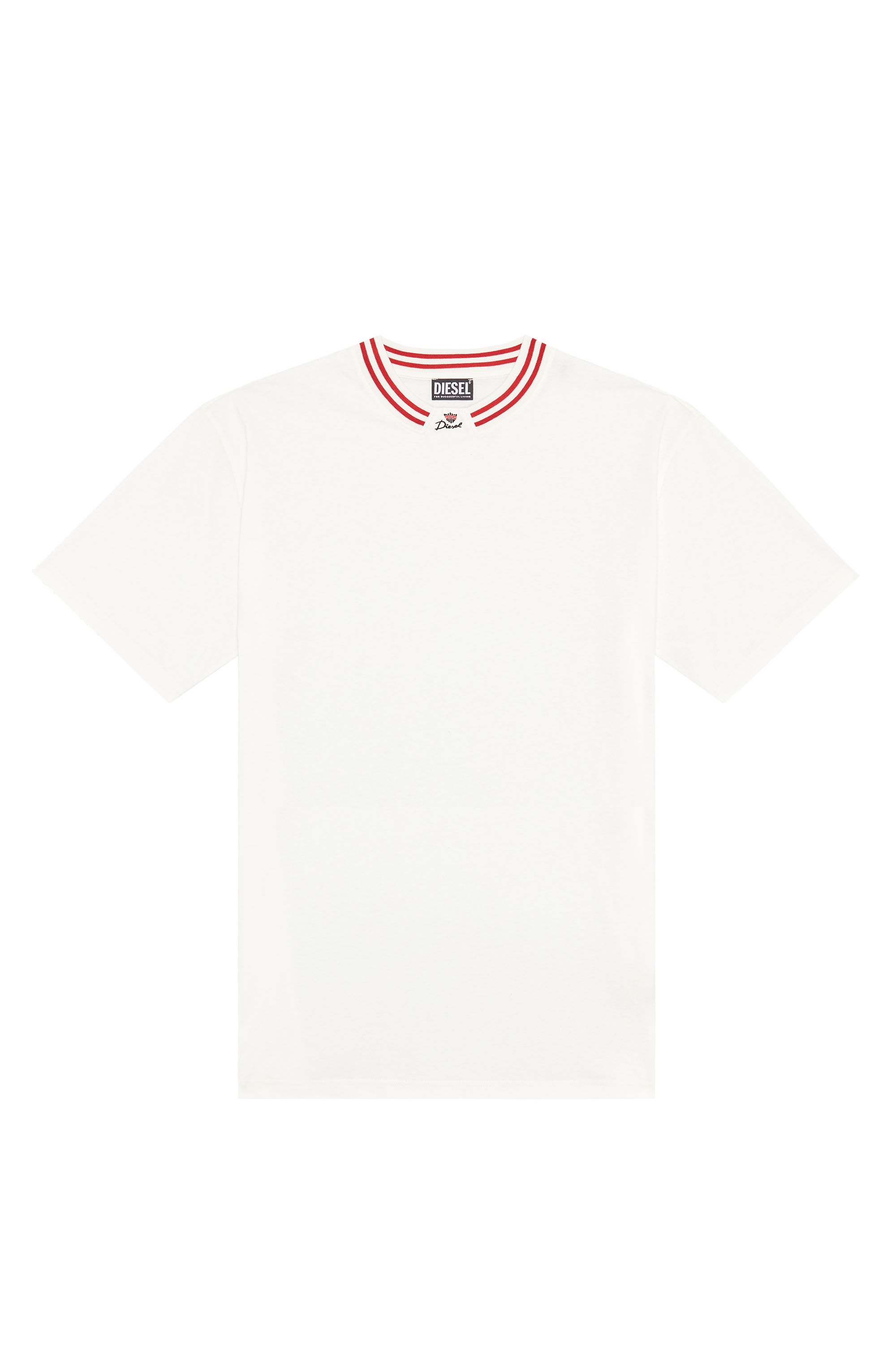 Diesel - T-KROWN, Male's Tシャツ クラウン ロゴ ルーズフィット in ホワイト - 2