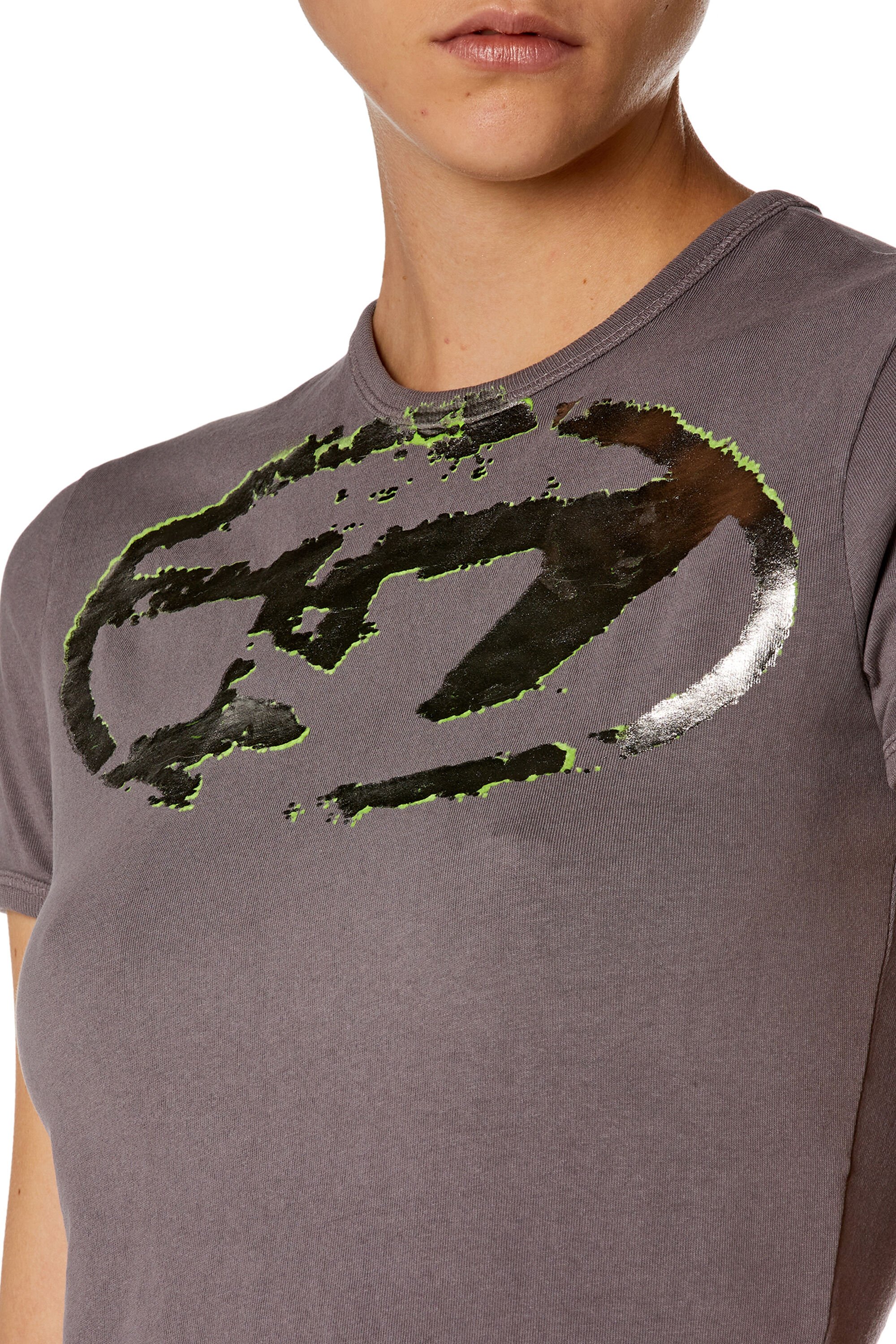 Diesel - T-shirts, Male's T-shirts in グレー - 3