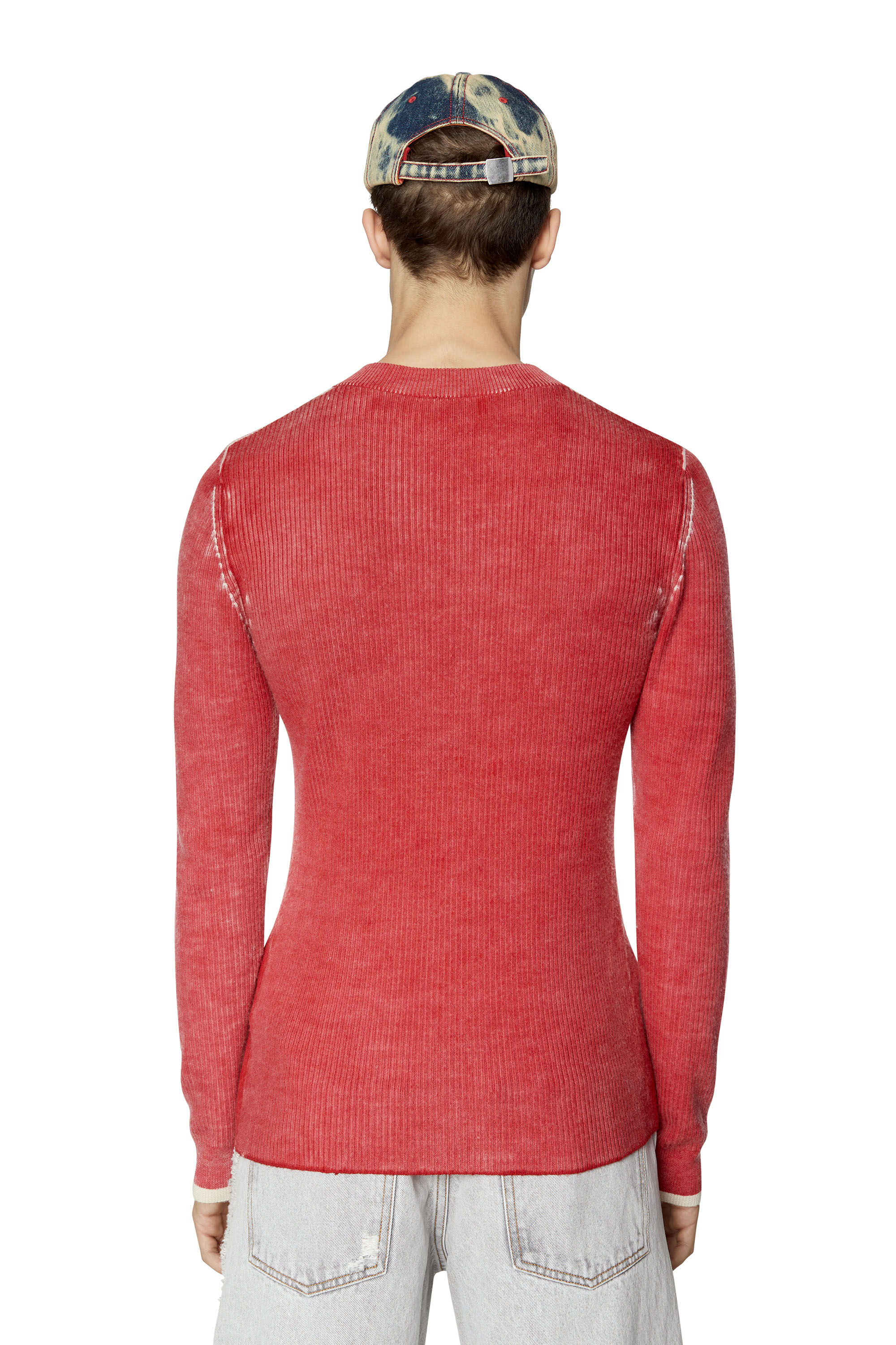 Diesel - K-ATULLUS, Male's ロゴ ニット in レッド - 5