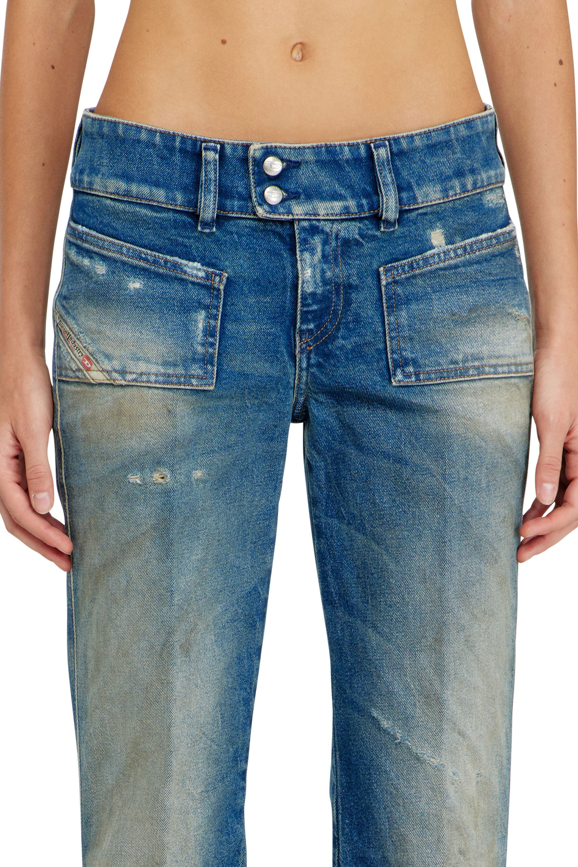 Diesel - Female's Bootcut Jeans D-Hush 09N40, ミディアムブルー - 4