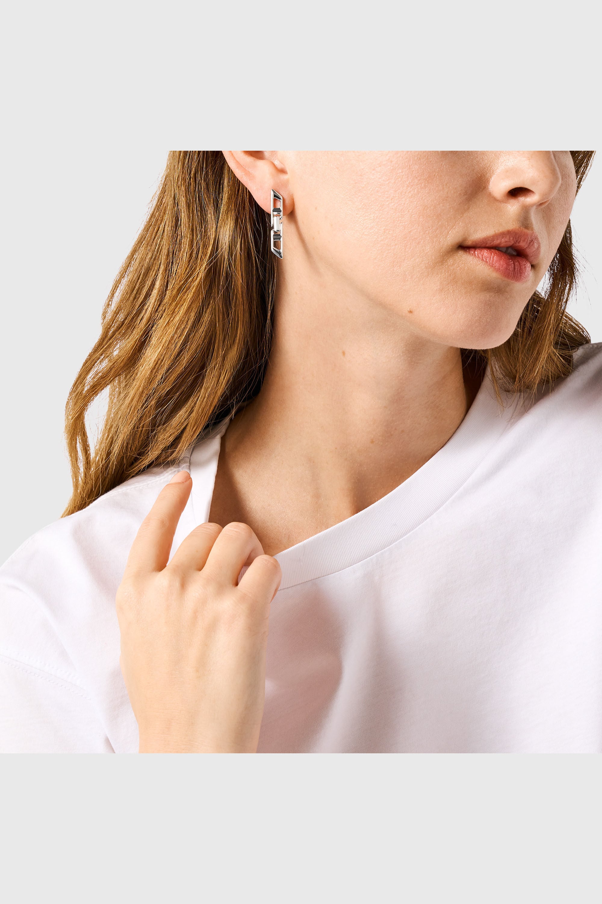 Diesel - DL1348040 STERLING SILVER JEWEL, Unisex's ピアス（片耳用） in シルバー - 4