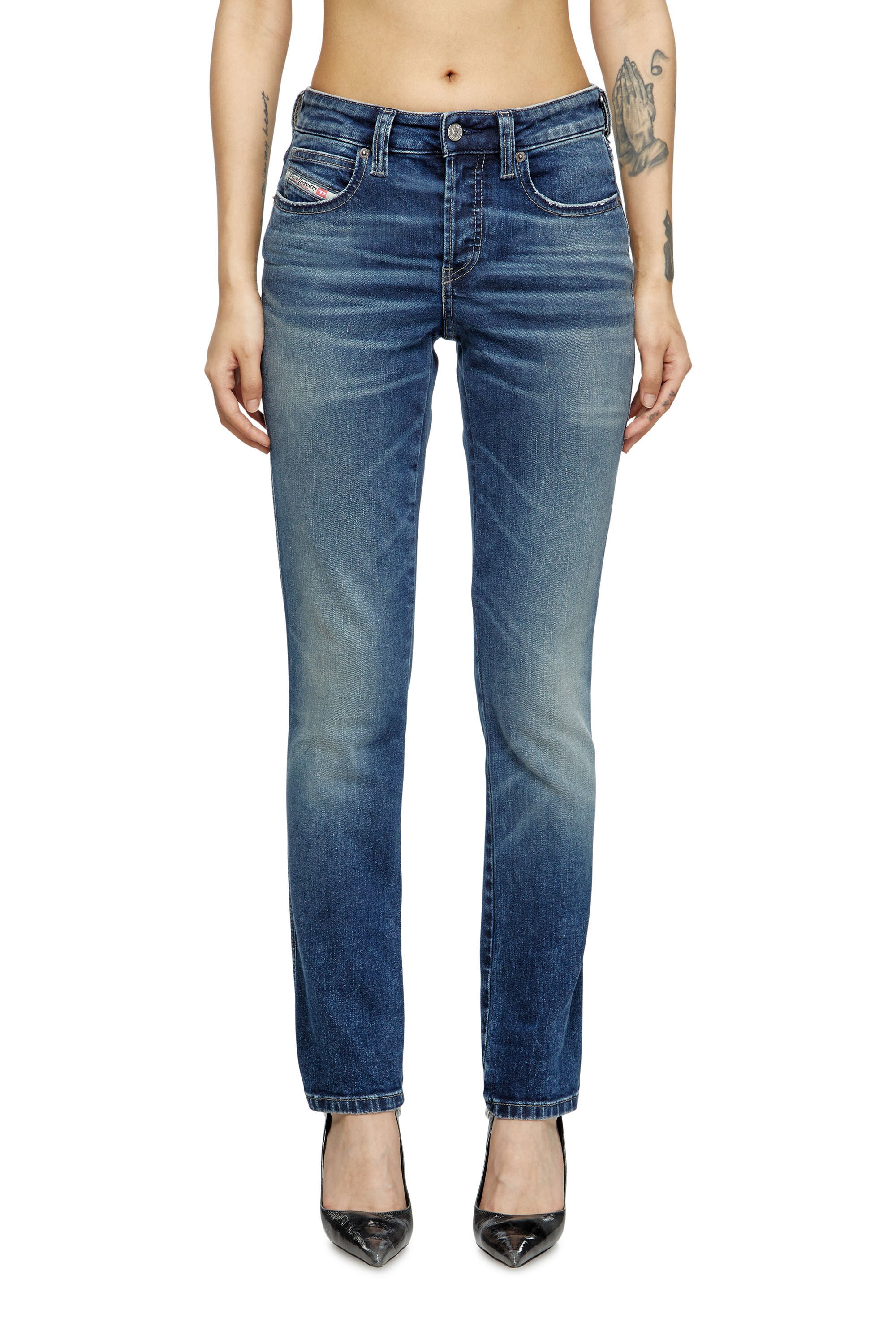Diesel - Female's Slim Jeans 1992 D-Jiann 0DBEE, ミディアムブルー - 3