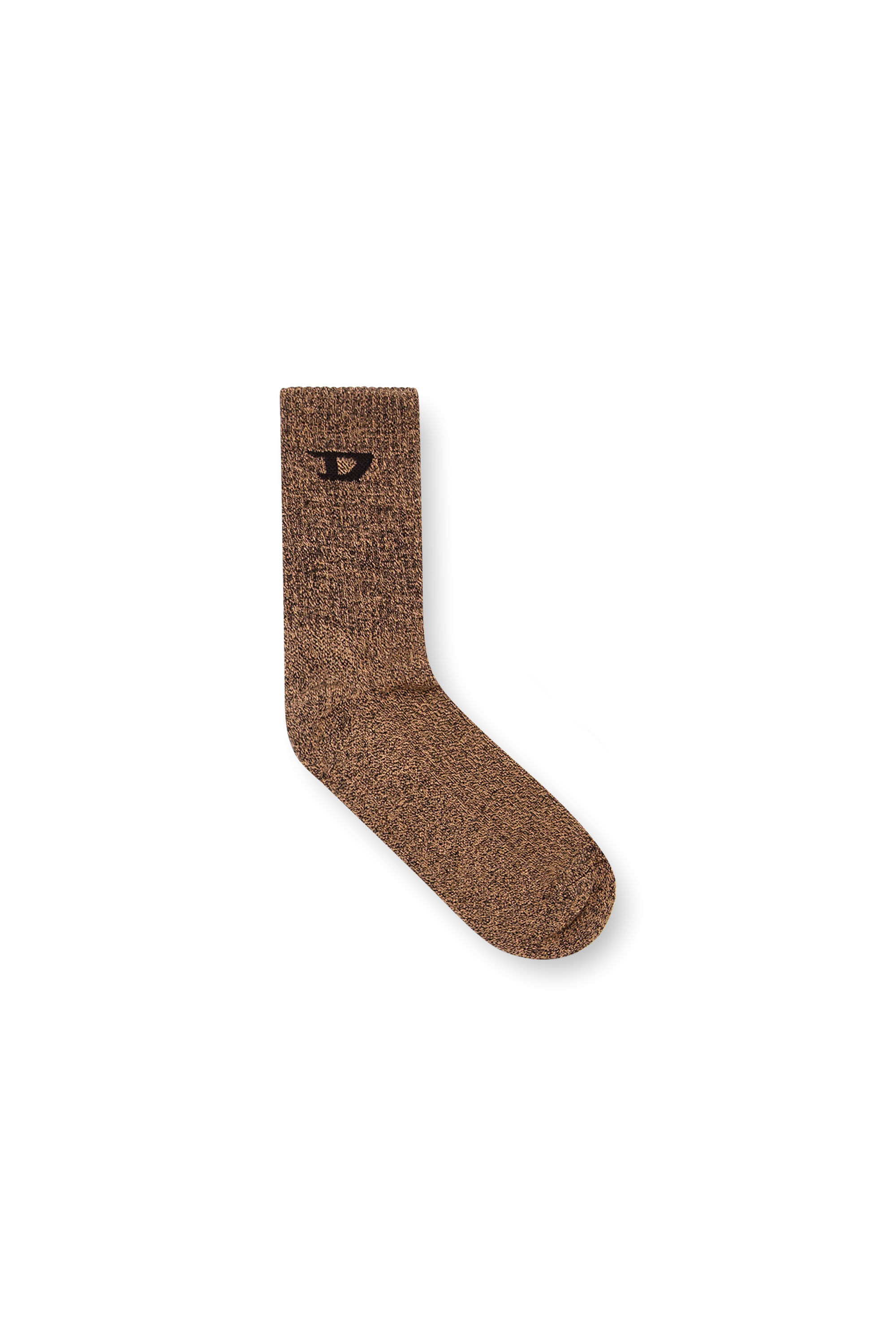 Diesel - SKM-D-TENNIS-CREW-17.5-S, Male's Cotton sock with cushioned sole in グレー - 1