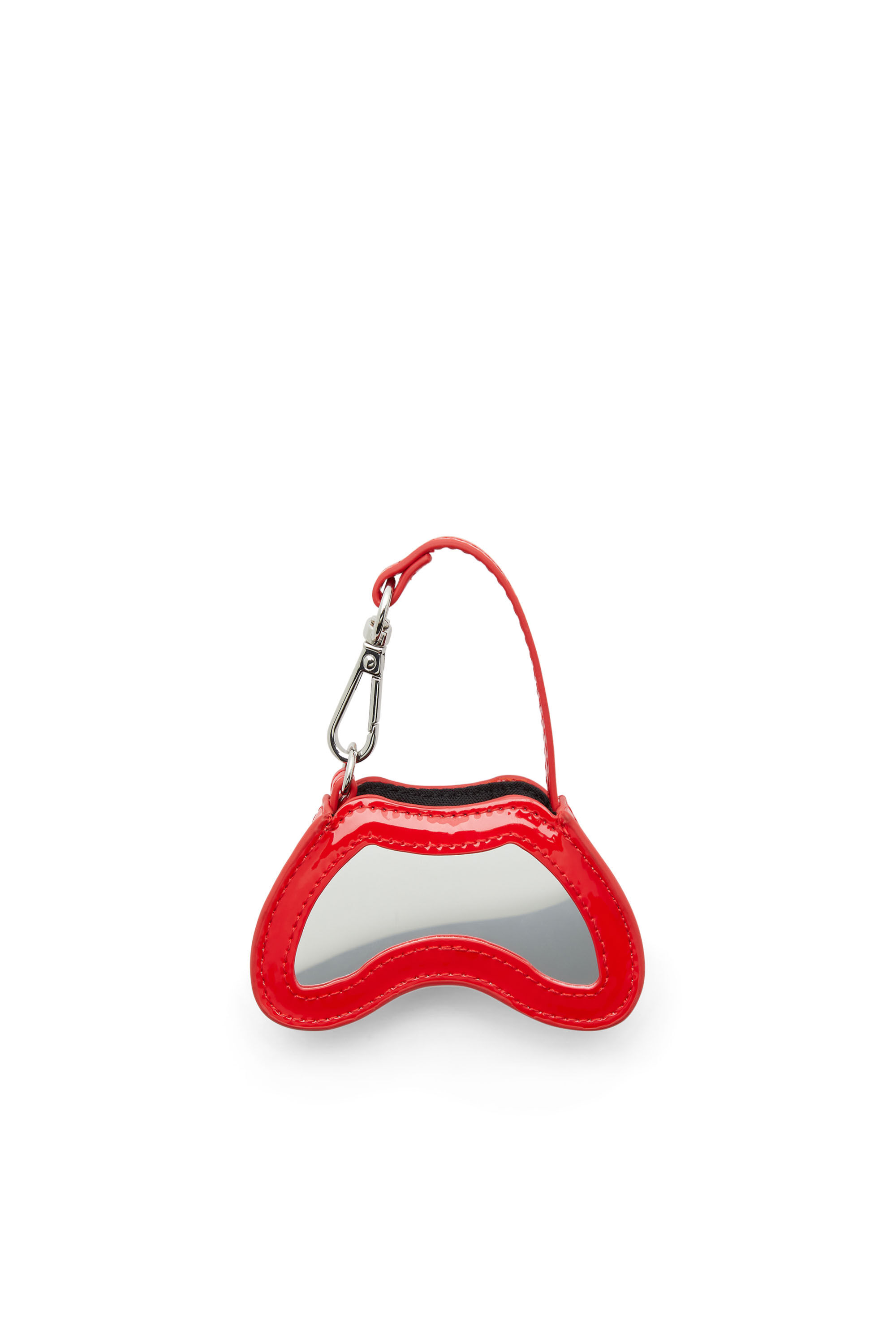 Diesel - PLAY CHARMS, Female's Glossy bag charm with mirror in レッド - 2