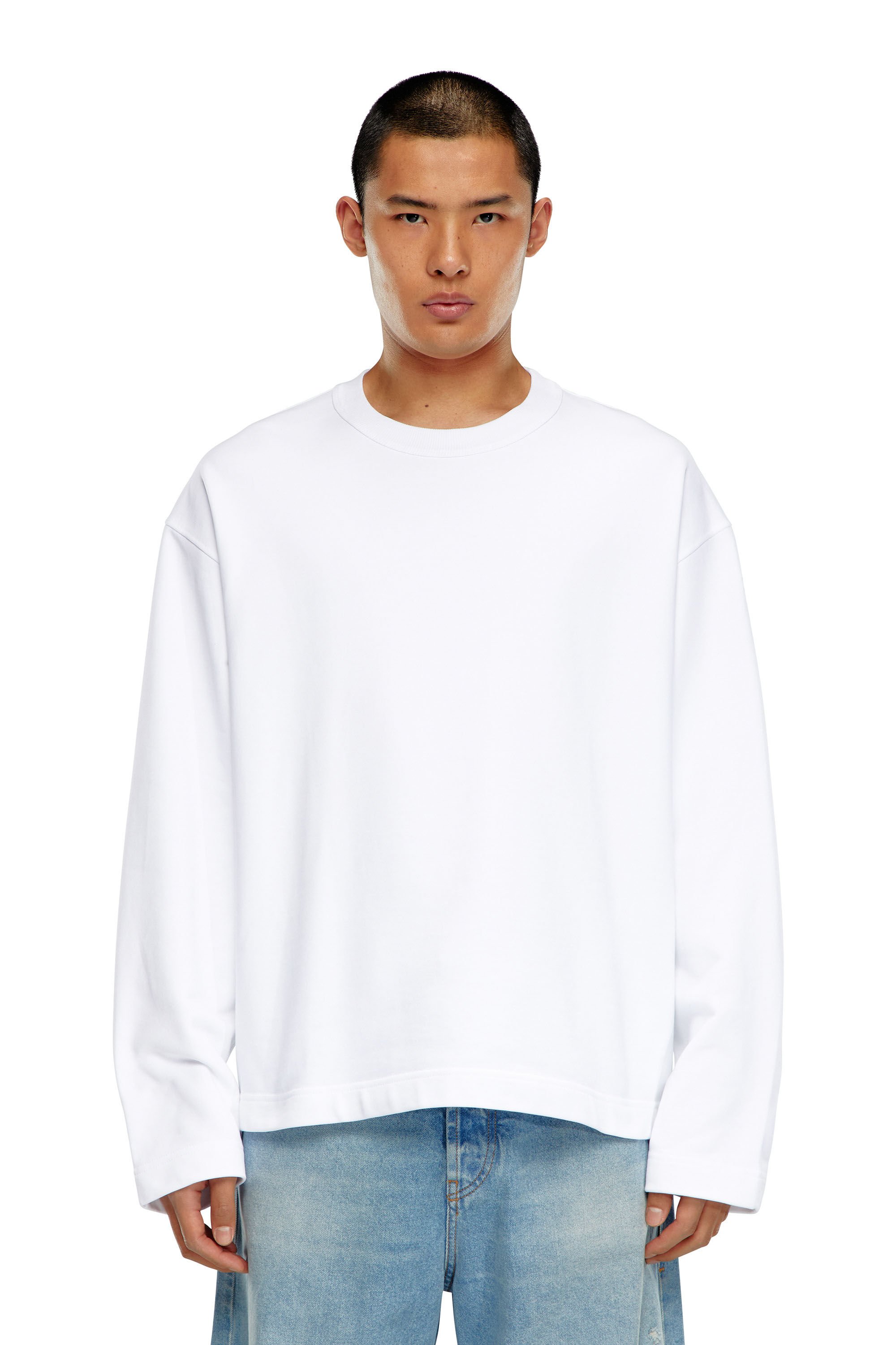 Diesel - S-MACSIS-OD, Male's スウェットプルオーバー in ホワイト - 3
