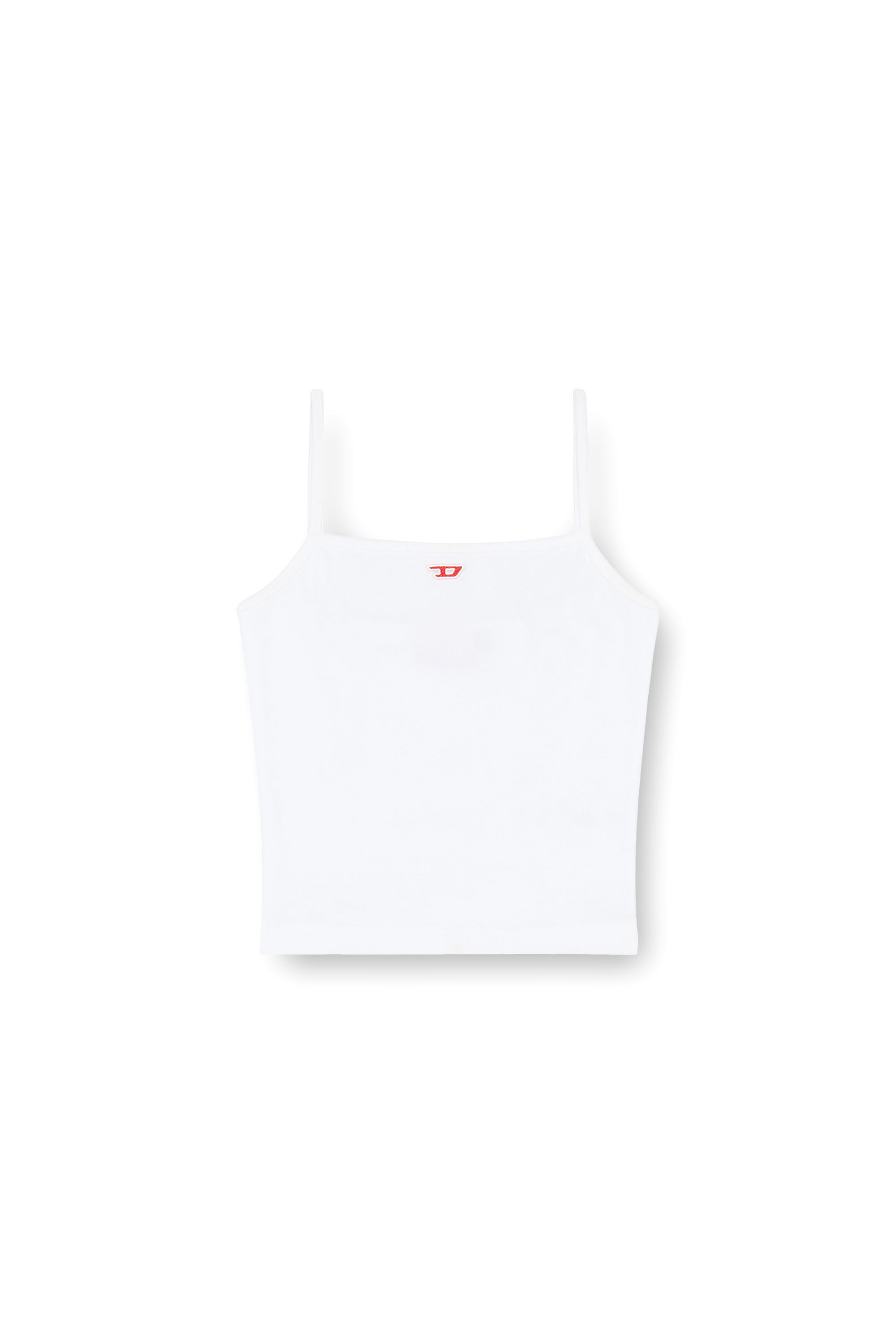 Diesel - T-HOP-D, Female's Tシャツ Dロゴ in ホワイト - 2