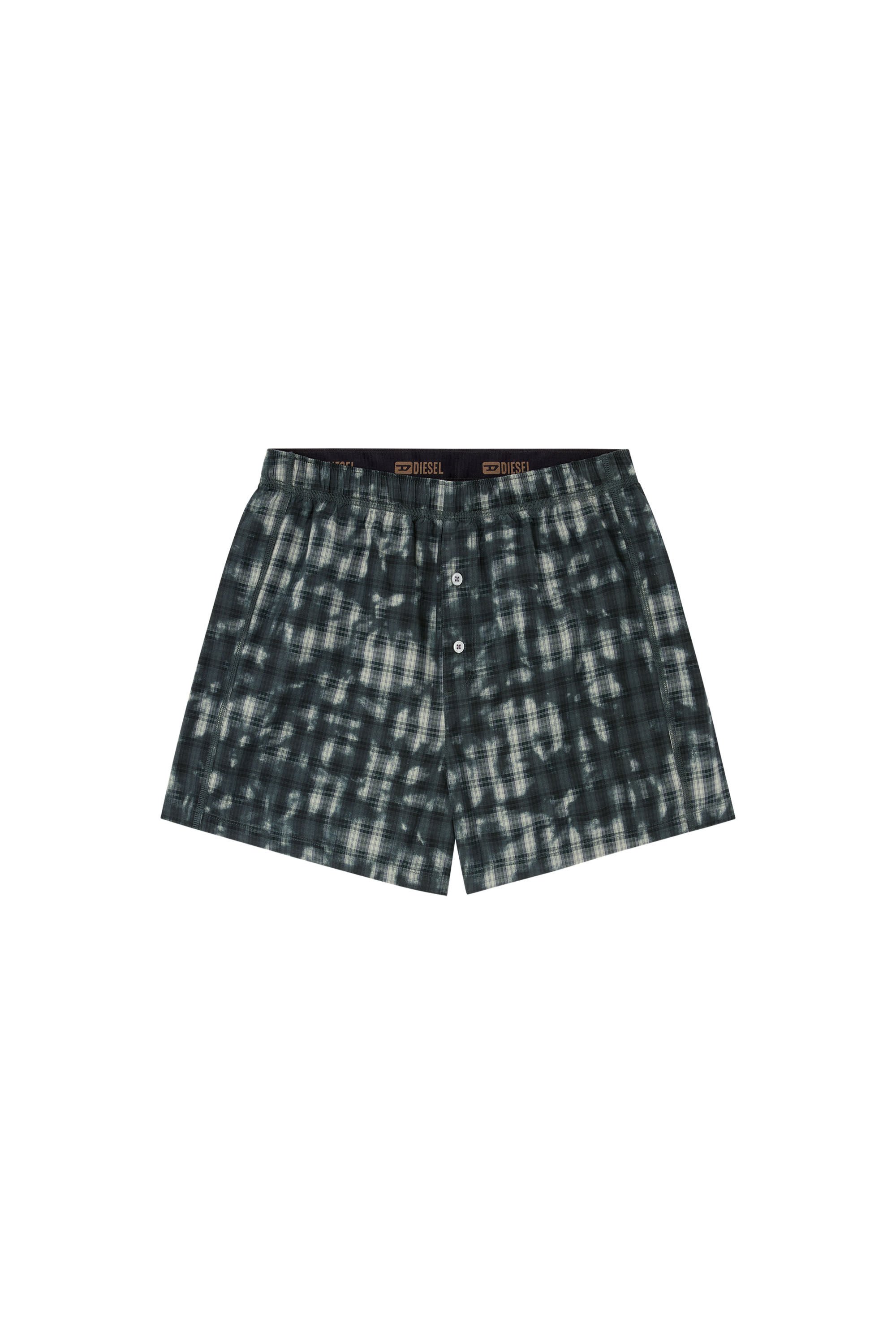 Diesel - STARK-UTLT, Unisex's Boxers with check print in ダークグリーン - 2