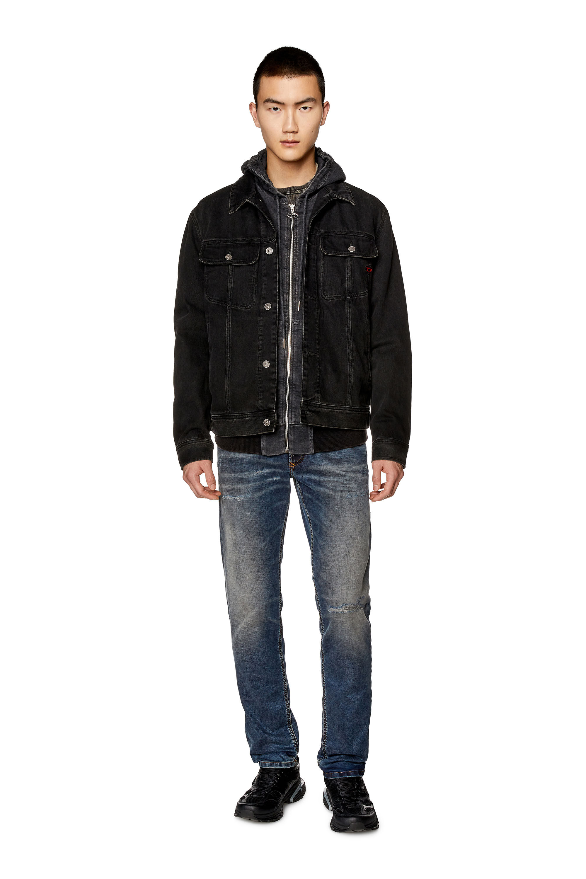 Diesel - Male's Tapered 2030 D-Krooley Joggjeans® E9H98, ダークブルー - 1