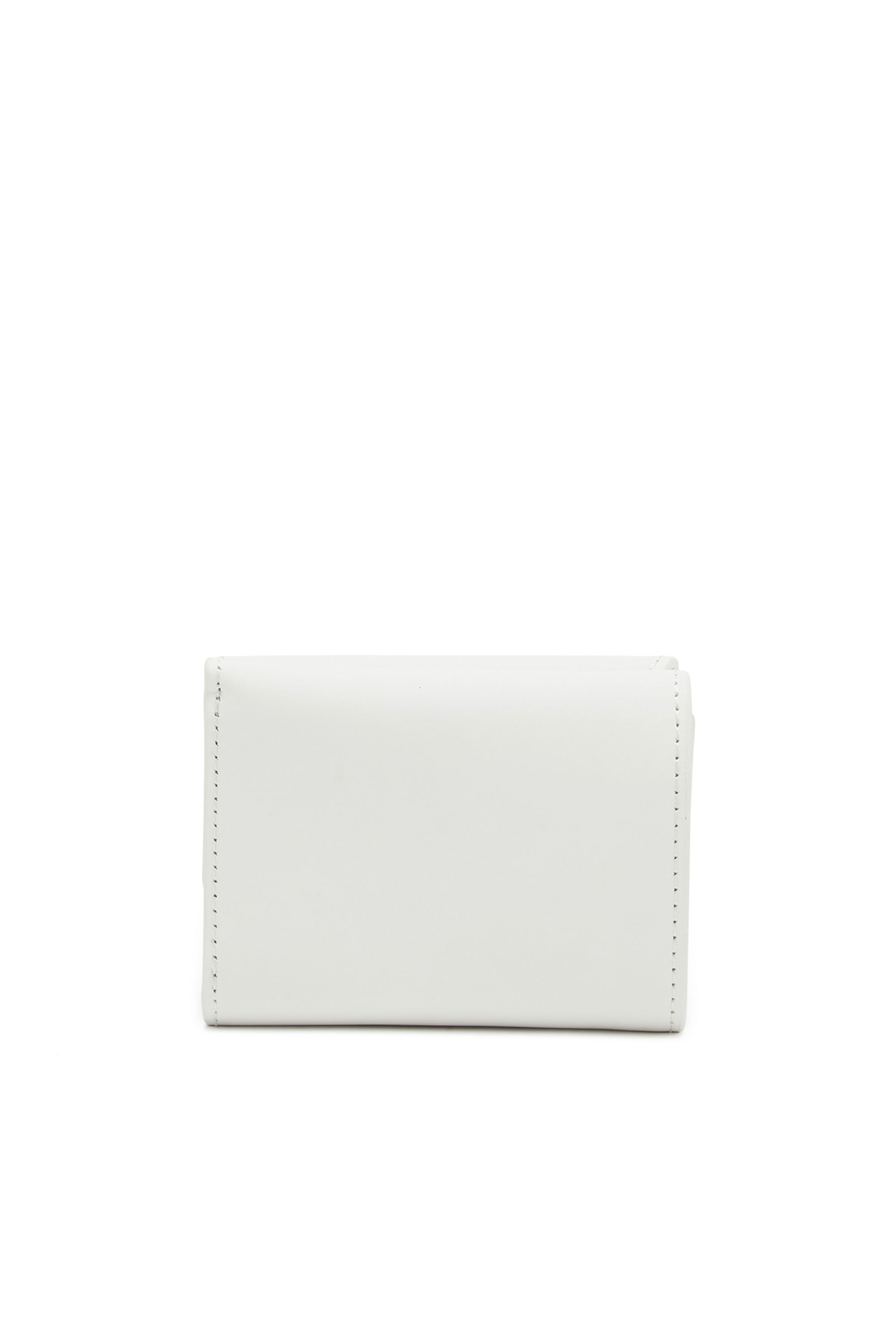Diesel - 1DR TRI FOLD COIN XS II, Female's Tri-fold wallet in matte leather in ホワイト - 2