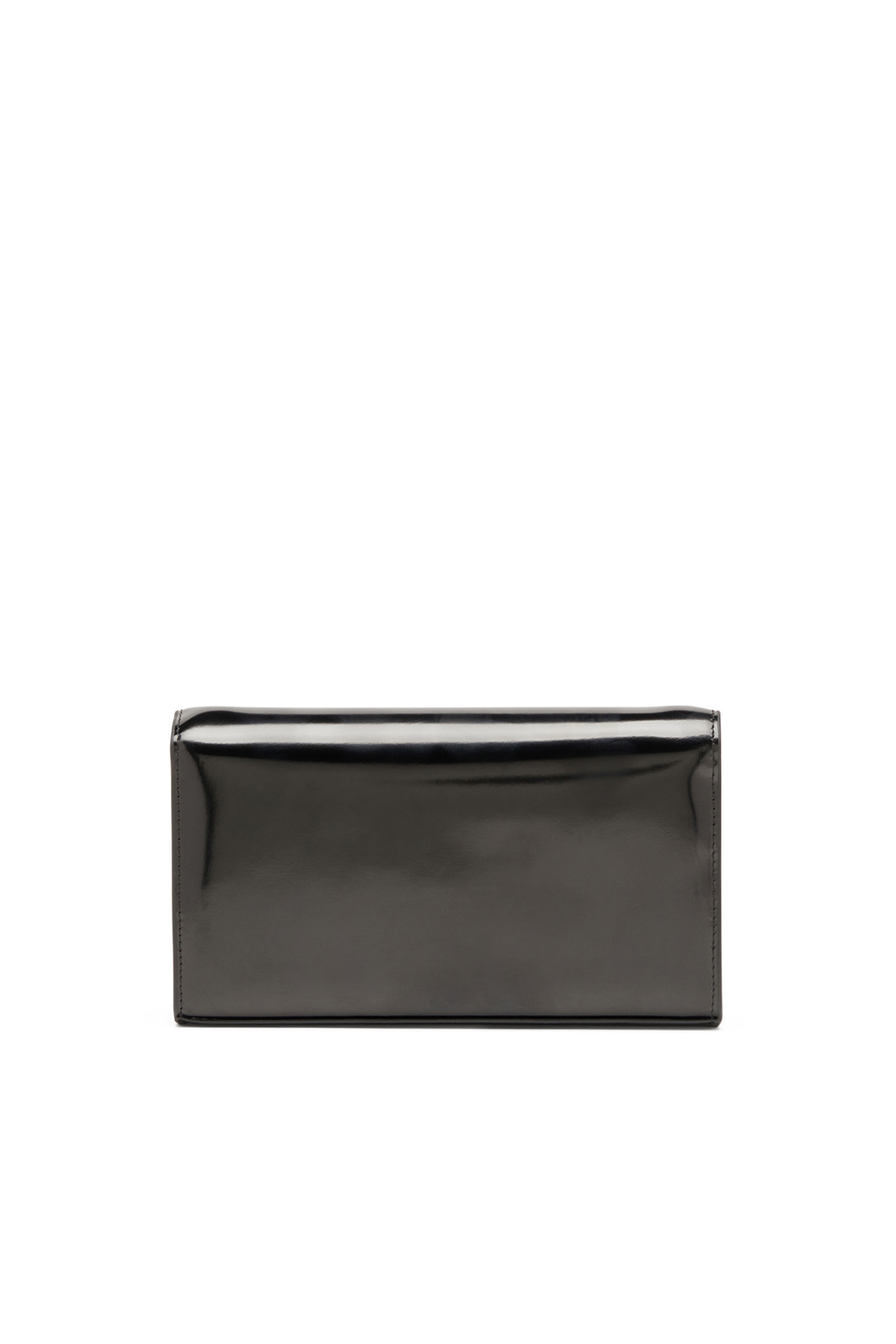 Diesel - 1DR WALLET STRAP, Female's Wallet bag in mirrored leather in ブラック - 2