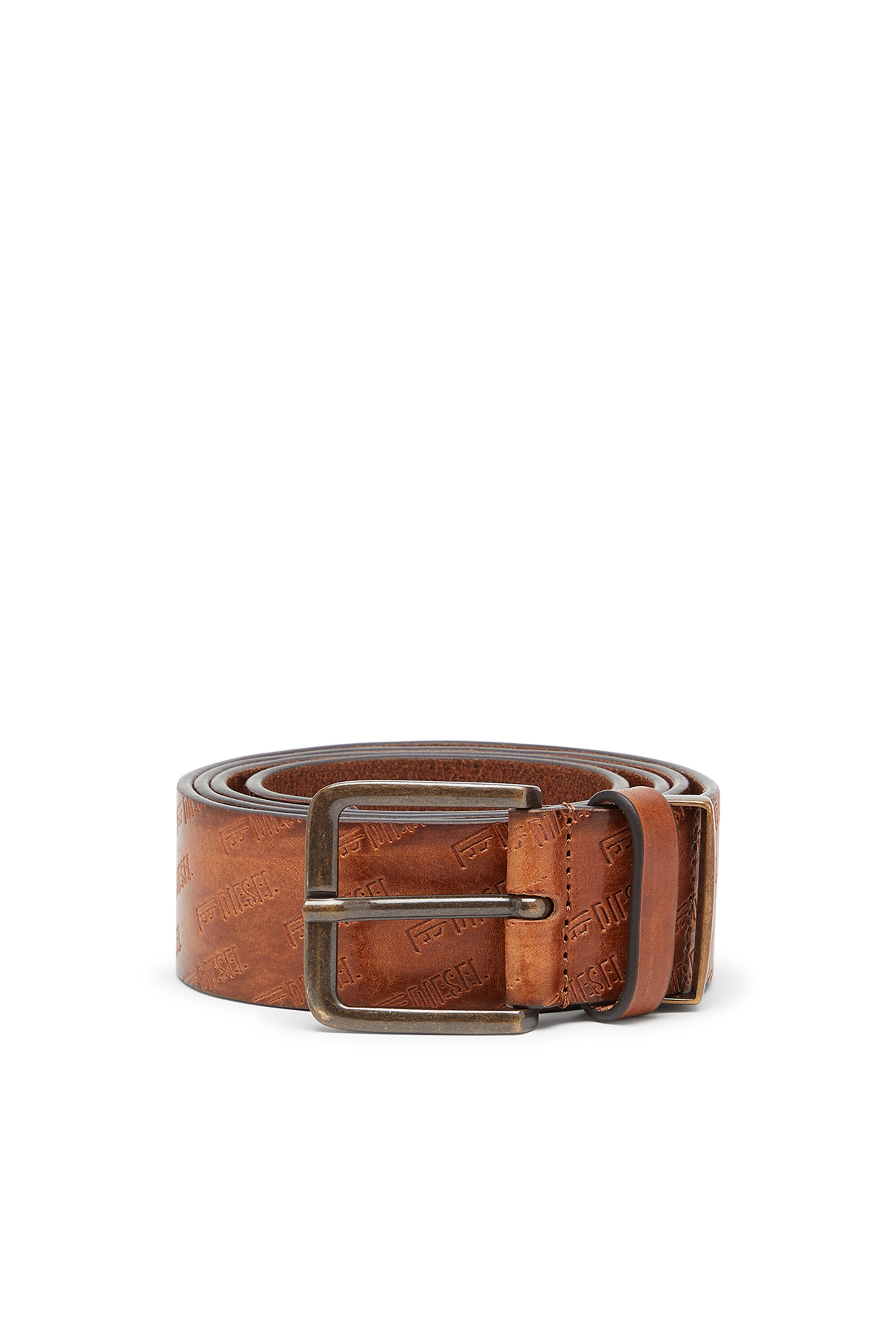Diesel - B-MONOGRAM DSL, Male's ベルト in ブラウン - 1