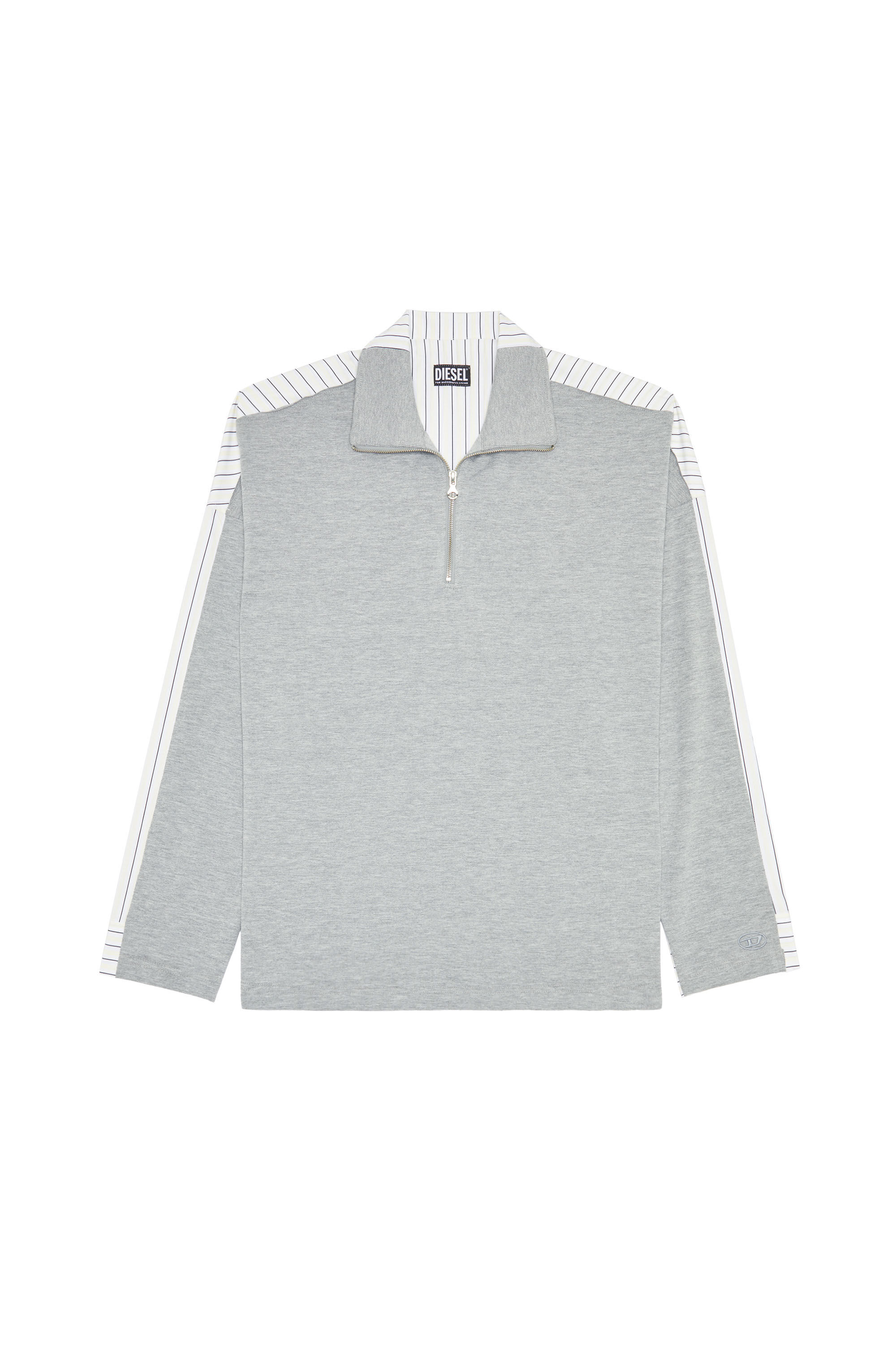 Diesel - S-GANDER-A, Male's シャツ 切り替えデザイン in ライトグレー - 2