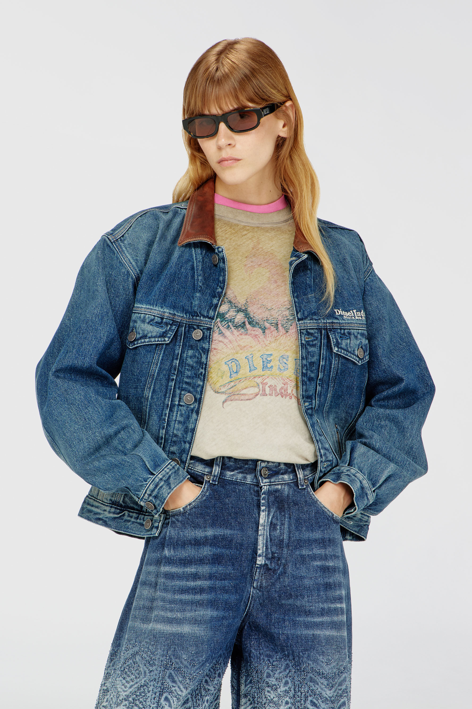D-DENVER-S1 デニムジャケット｜ブルー｜ウィメンズ｜DIESEL