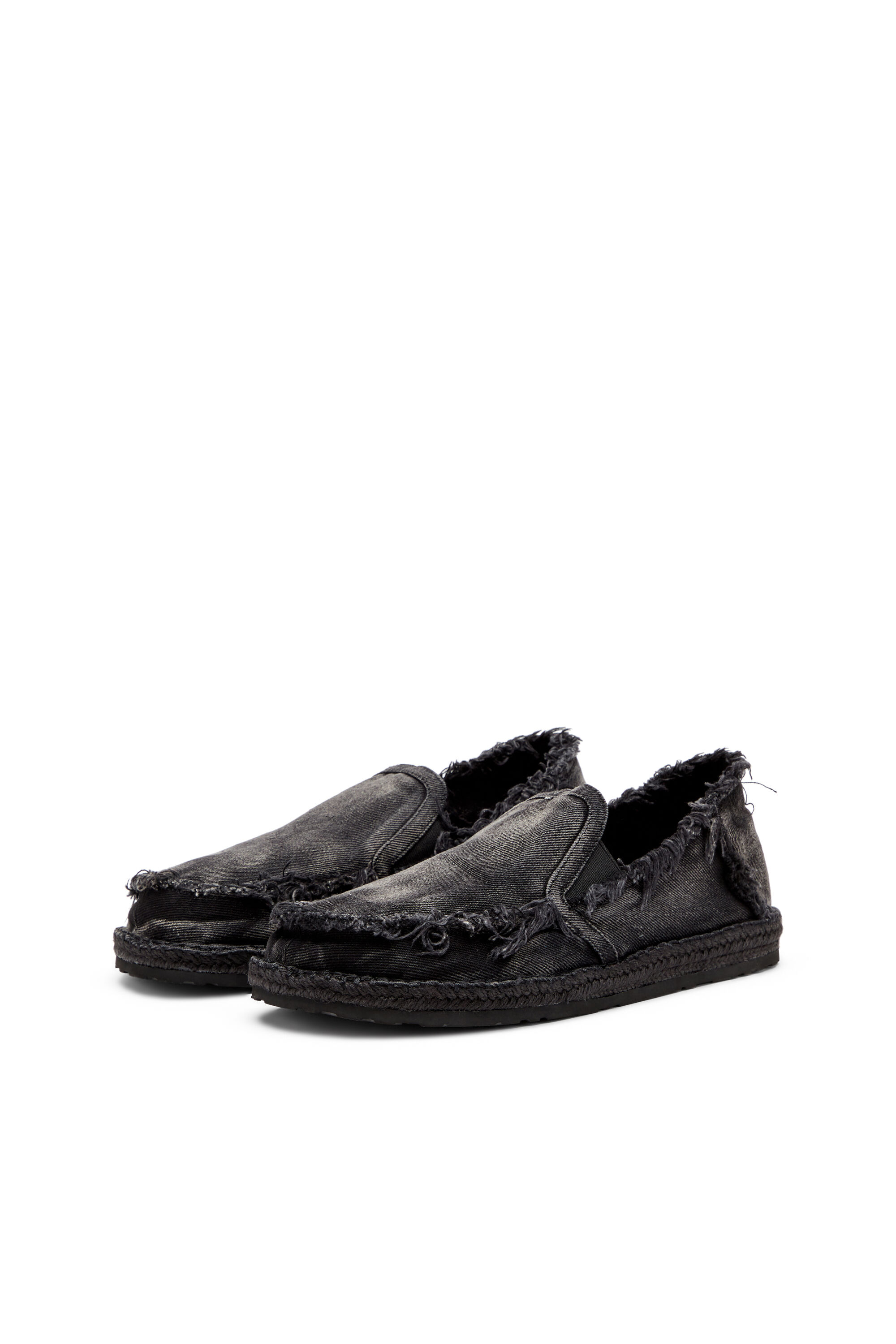 D-LUKAS ESP D-Lukas-Espadrille loafers in distressed denim