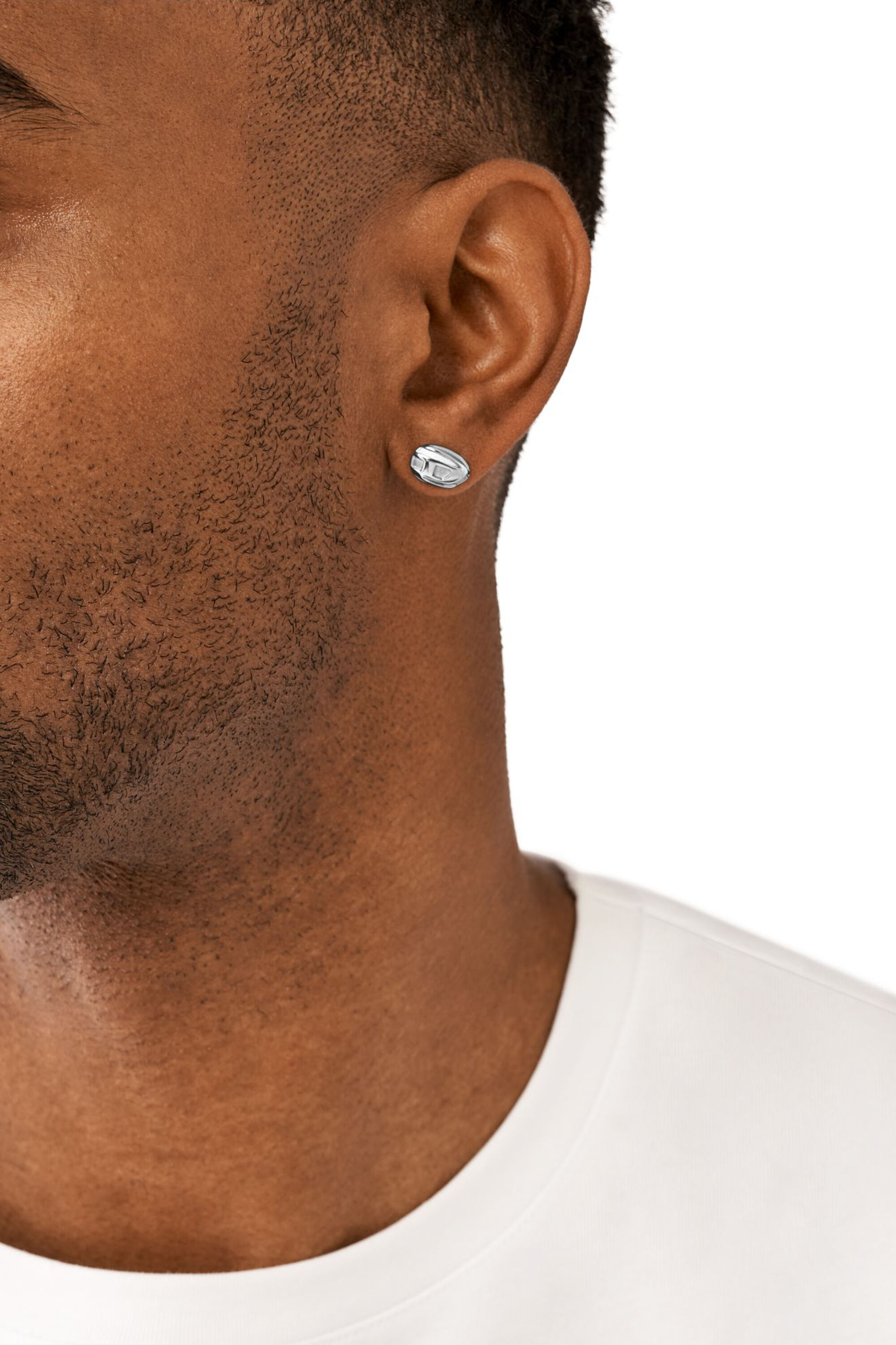Diesel - DX1484, Unisex's Stainless steel stud earring in シルバー - 3