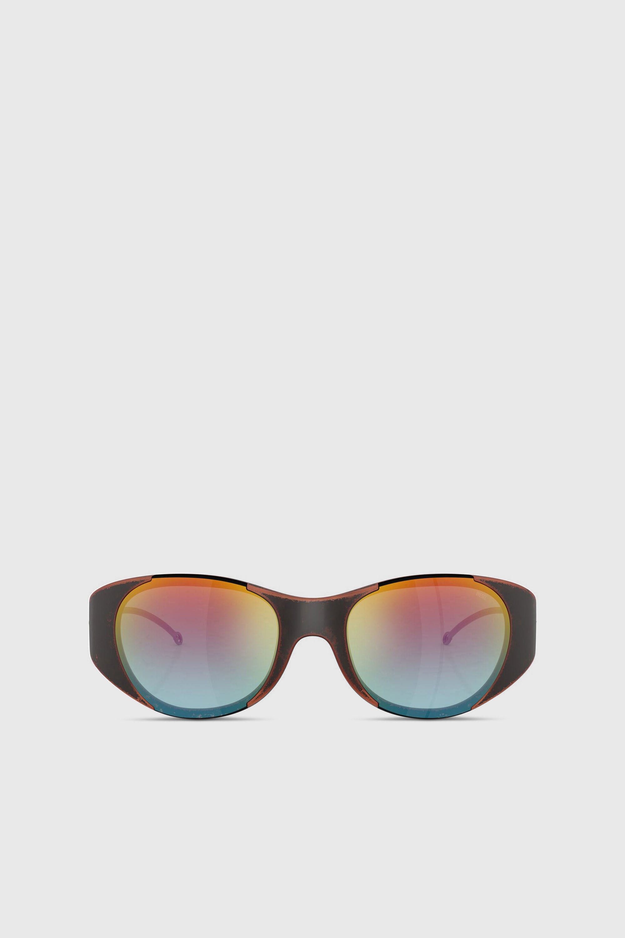 Diesel - 0DL3003, Unisex's Iconic oval sunglasses in オレンジ/グレー - 1