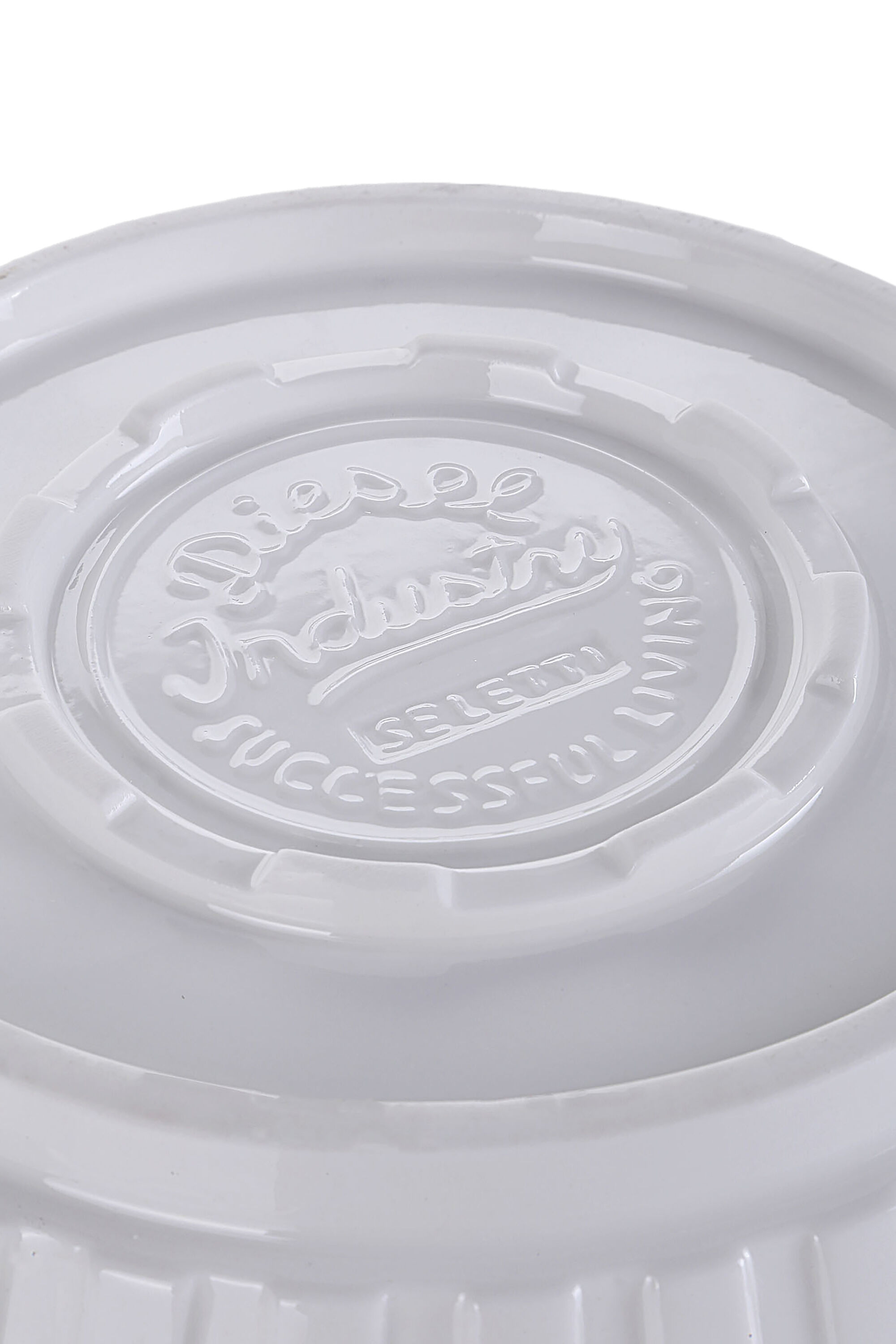 Diesel - 10916 MACHINE COLLEC, Unisex's Big porcelain salad bowl in ホワイト - 3