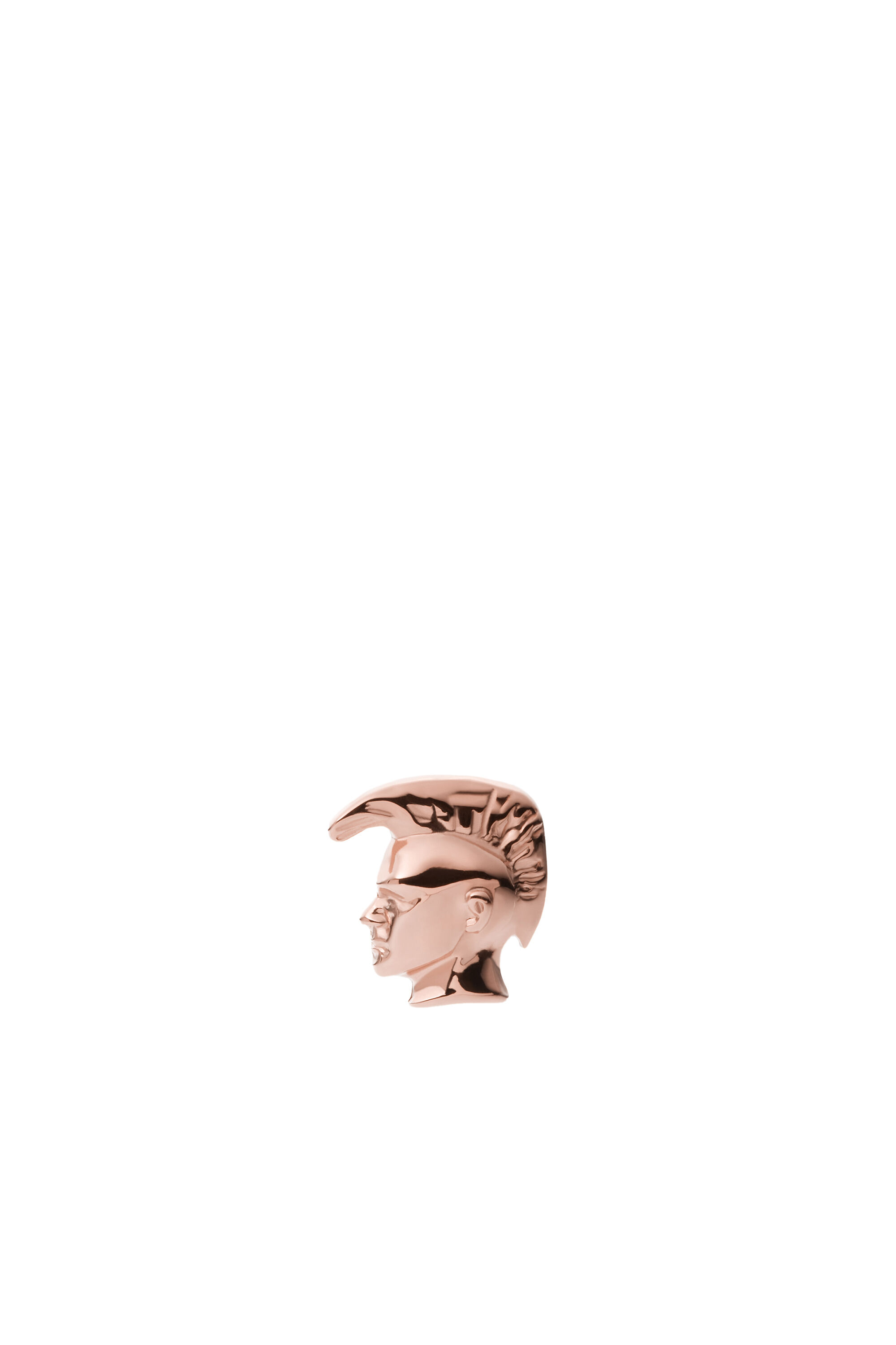 Diesel - DX1277, Male's "Only the brave" icon single stud earring in ピンク / ホワイト - 2