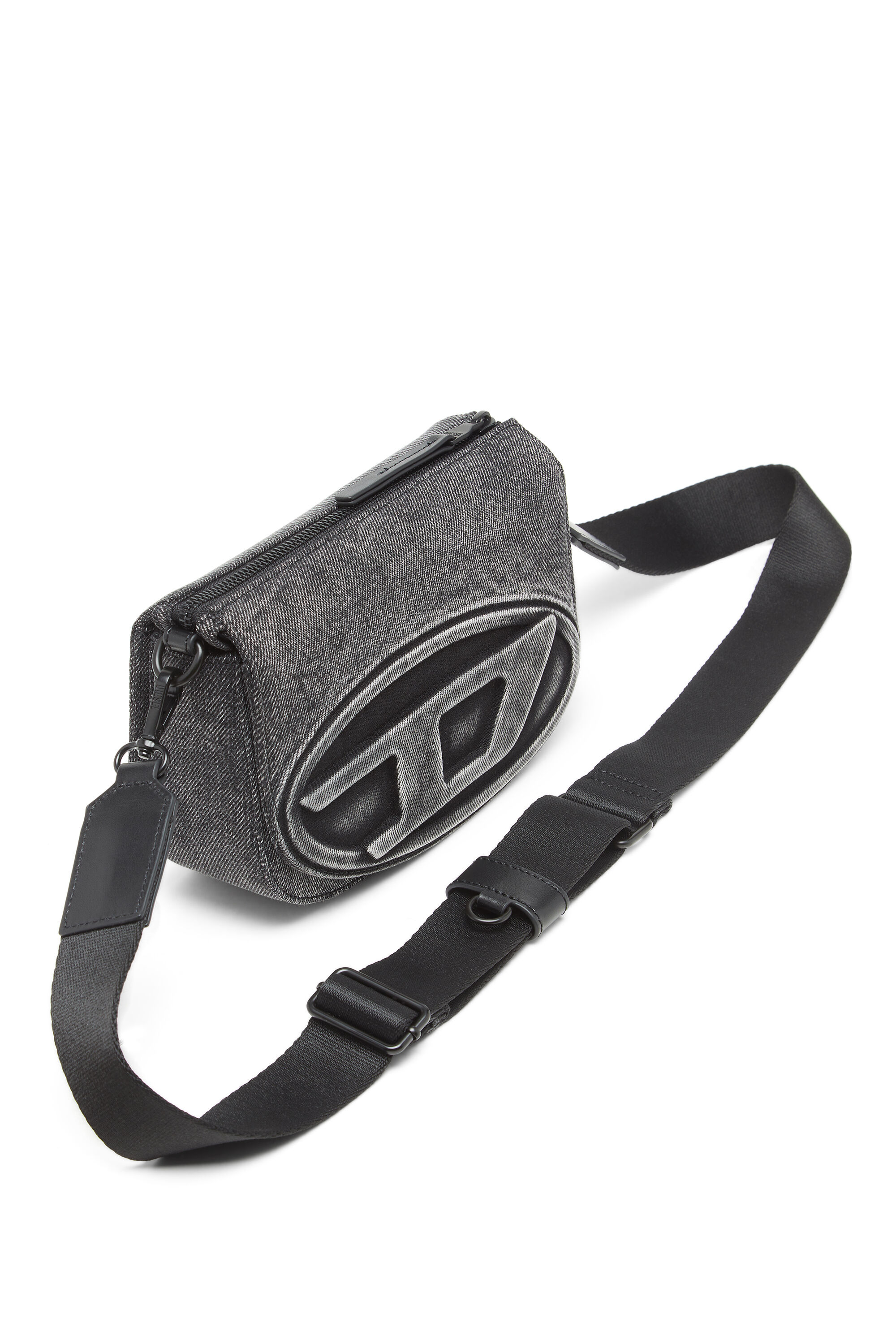 Diesel - 1DR CAMERA BAG, Unisex's 1DR-Camera bag in washed denim in グレージーンズ - 5