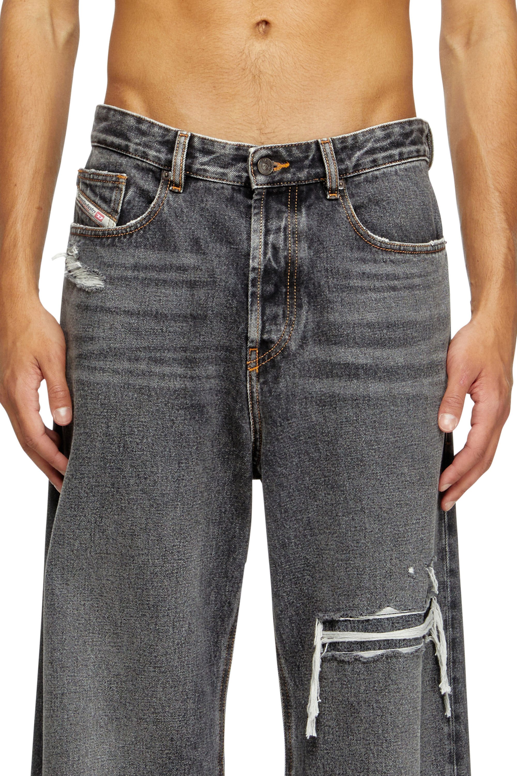 Diesel - Male's Relaxed Jeans D-Rise 007F6, ブラック/ダークグレー - 5