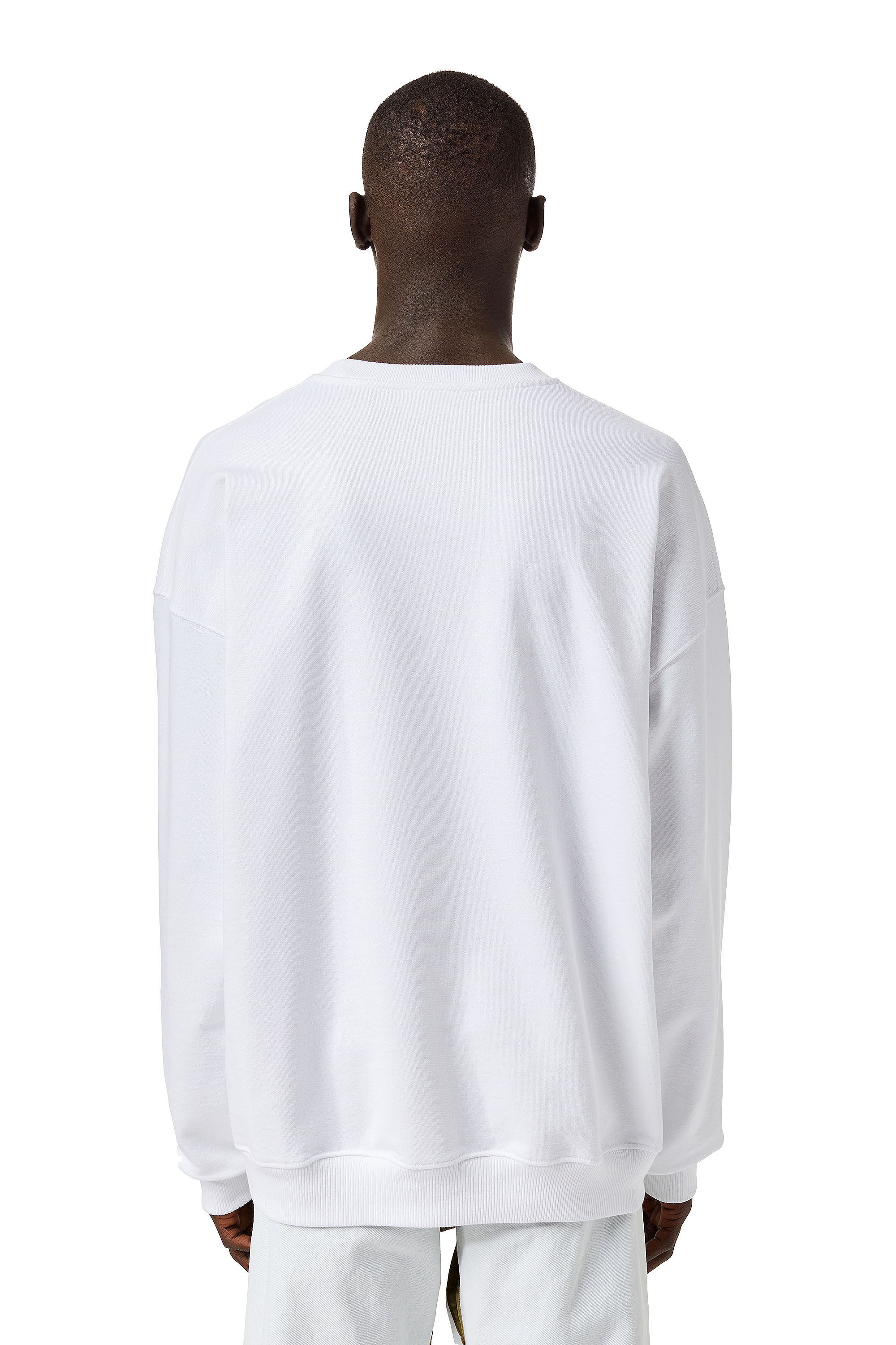 Diesel - S-MART-BIGOVAL, Male's スウェット トップス ロゴ in ホワイト - 4