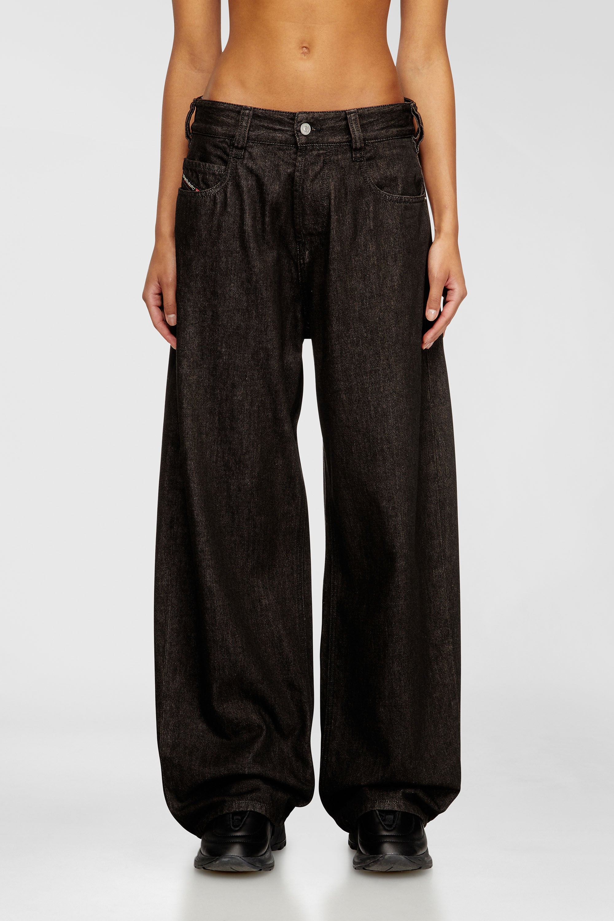Diesel - Unisex's Relaxed Jeans 1997 D-Enim-M 09N25, ブラック/ダークグレー - 4