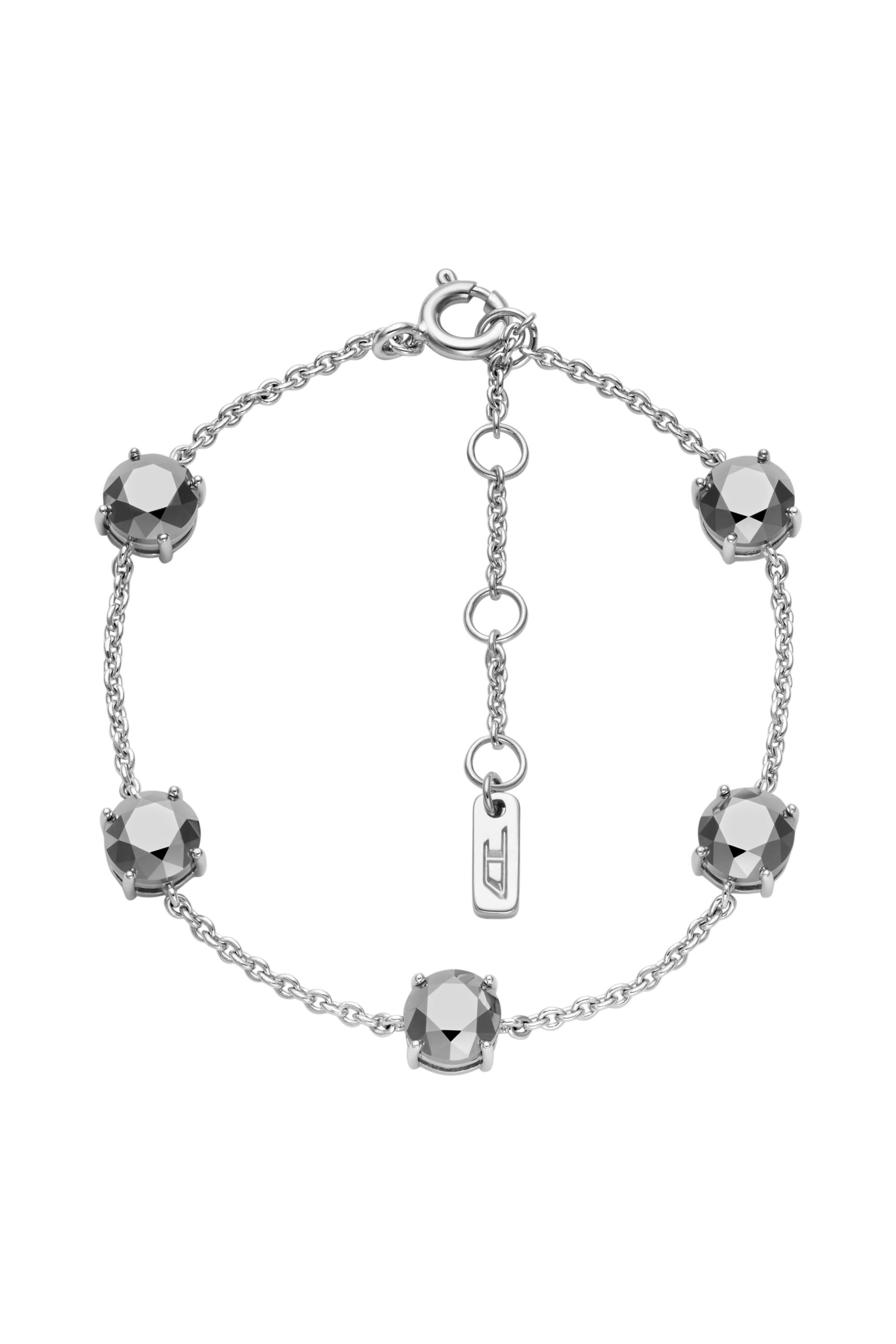 Diesel - DL1358040 STERLING SILVER JEWEL, Unisex's Sterling Silver Chain Bracelet in シルバー - 1
