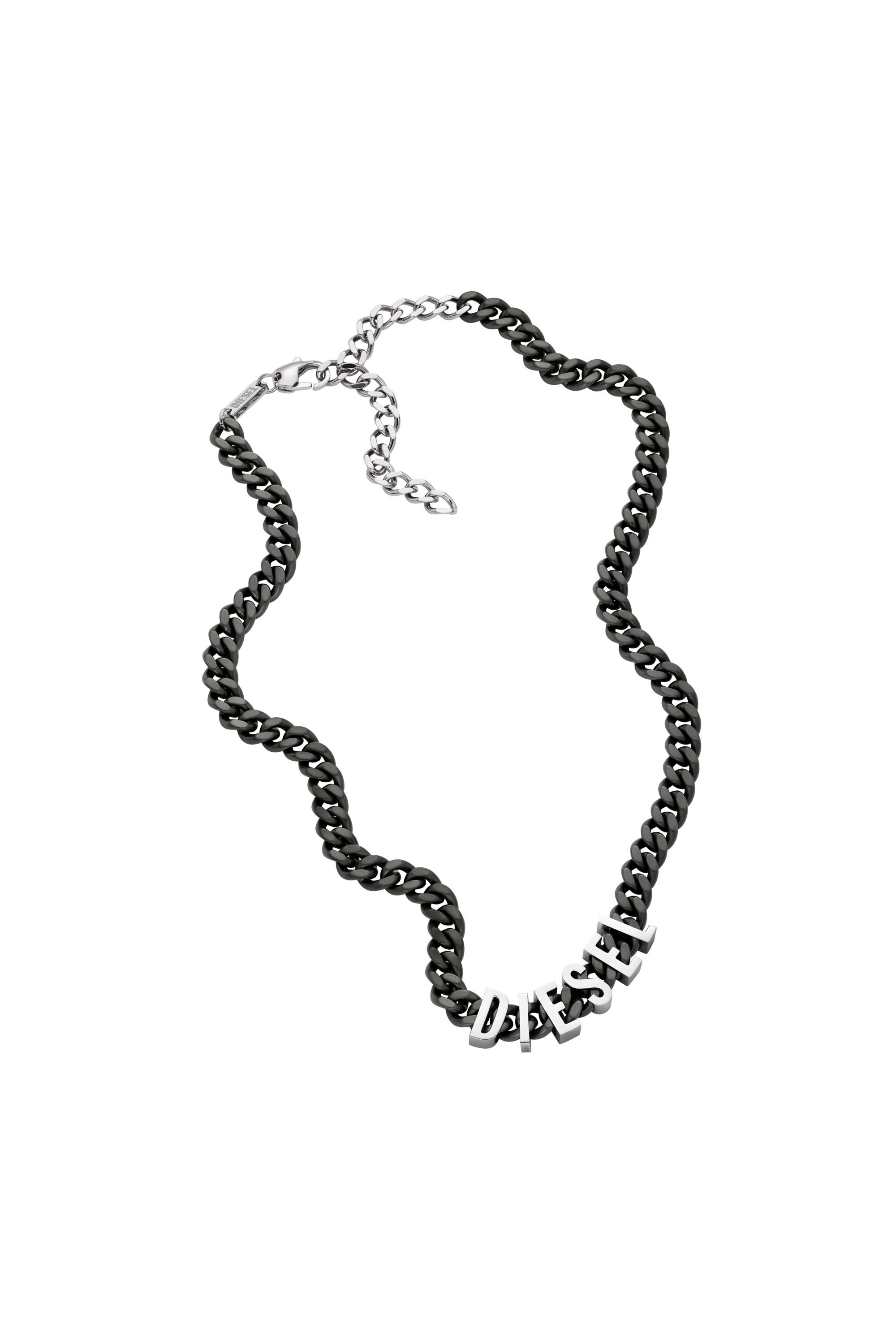 Diesel - DX1487, Unisex's Two-Tone stainless steel chain necklace in ブラック - 2