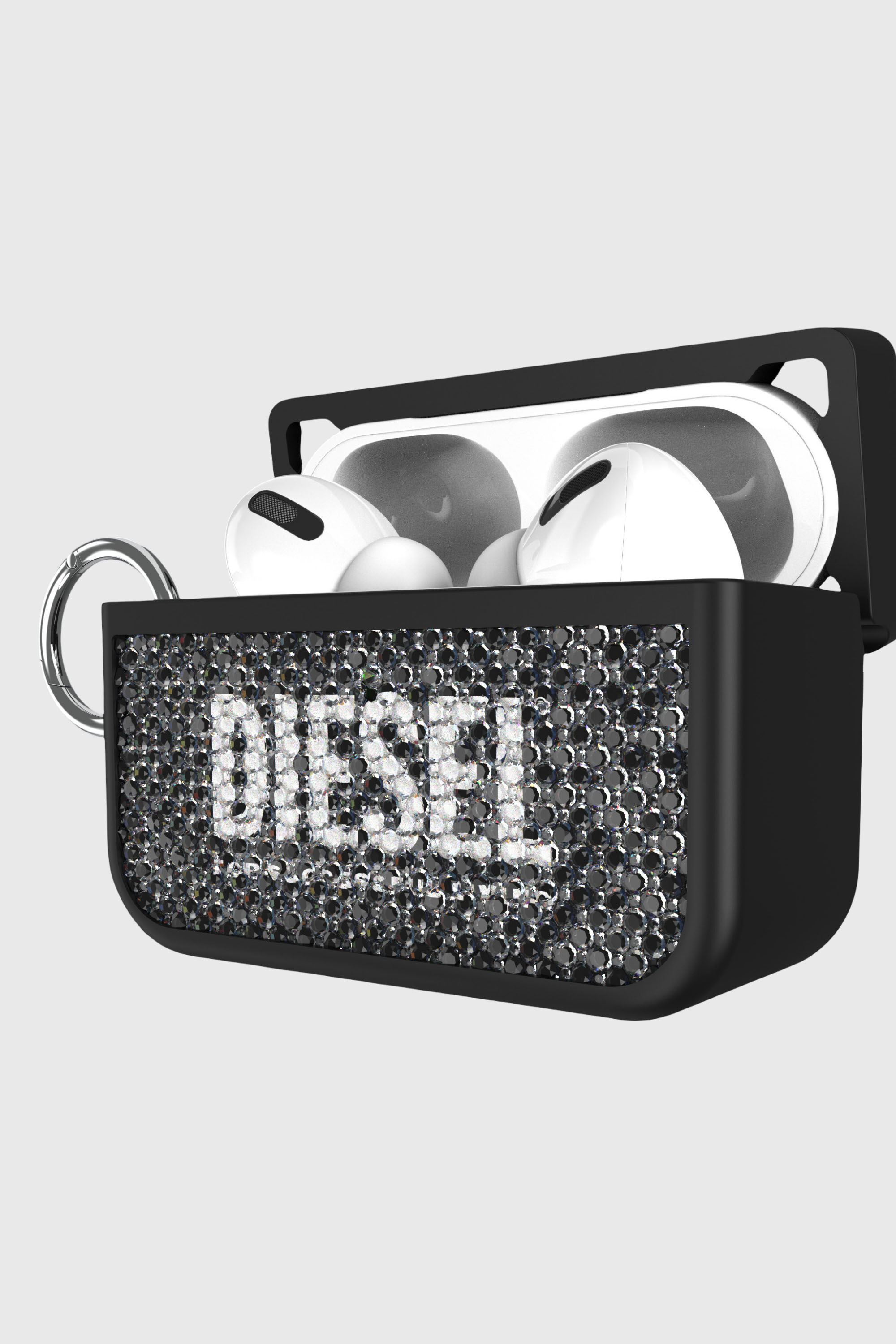 Diesel - 60195 AIRPOD CASE AIRPODS CASE, Unisex's Swarovski Crystal Case for Airpods Pro / Pro 2 in ブラック - 2